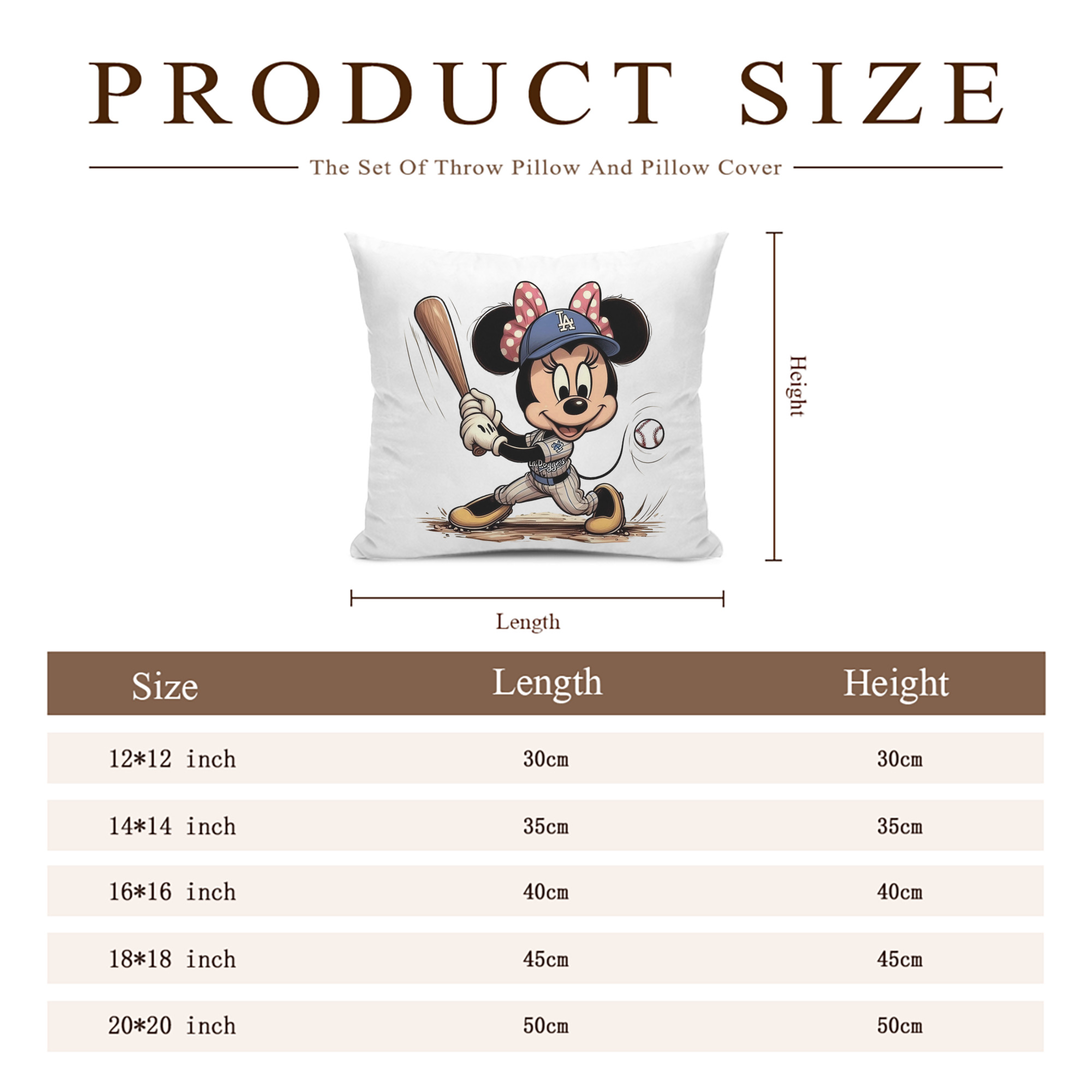  Soft Polyester Pillow Cover With Insert – Double-Sided Design, Invisible Zipper, Durable & Breathable – Easy Care Cushion Set