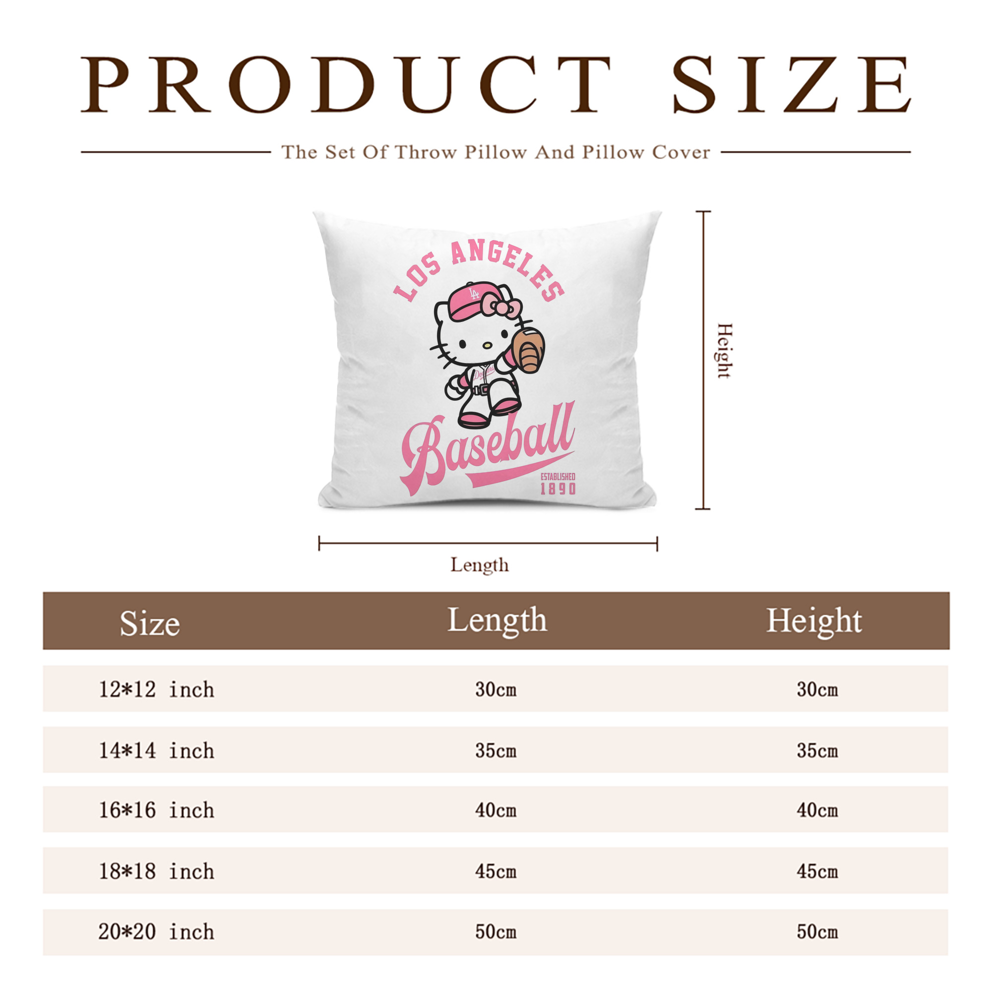  Soft Polyester Pillow Cover With Insert – Double-Sided Design, Invisible Zipper, Durable & Breathable – Easy Care Cushion Set