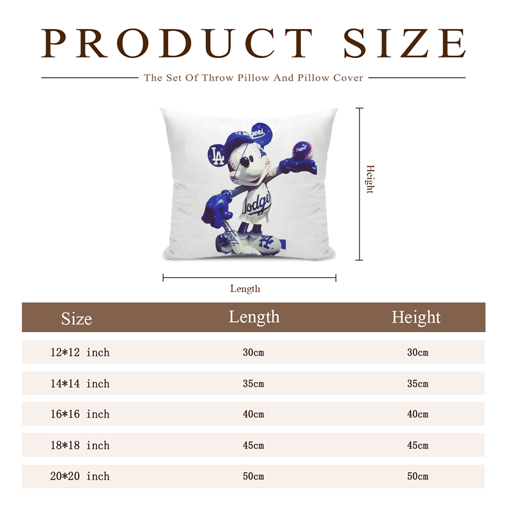  Soft Polyester Pillow Cover With Insert – Double-Sided Design, Invisible Zipper, Durable & Breathable – Easy Care Cushion Set