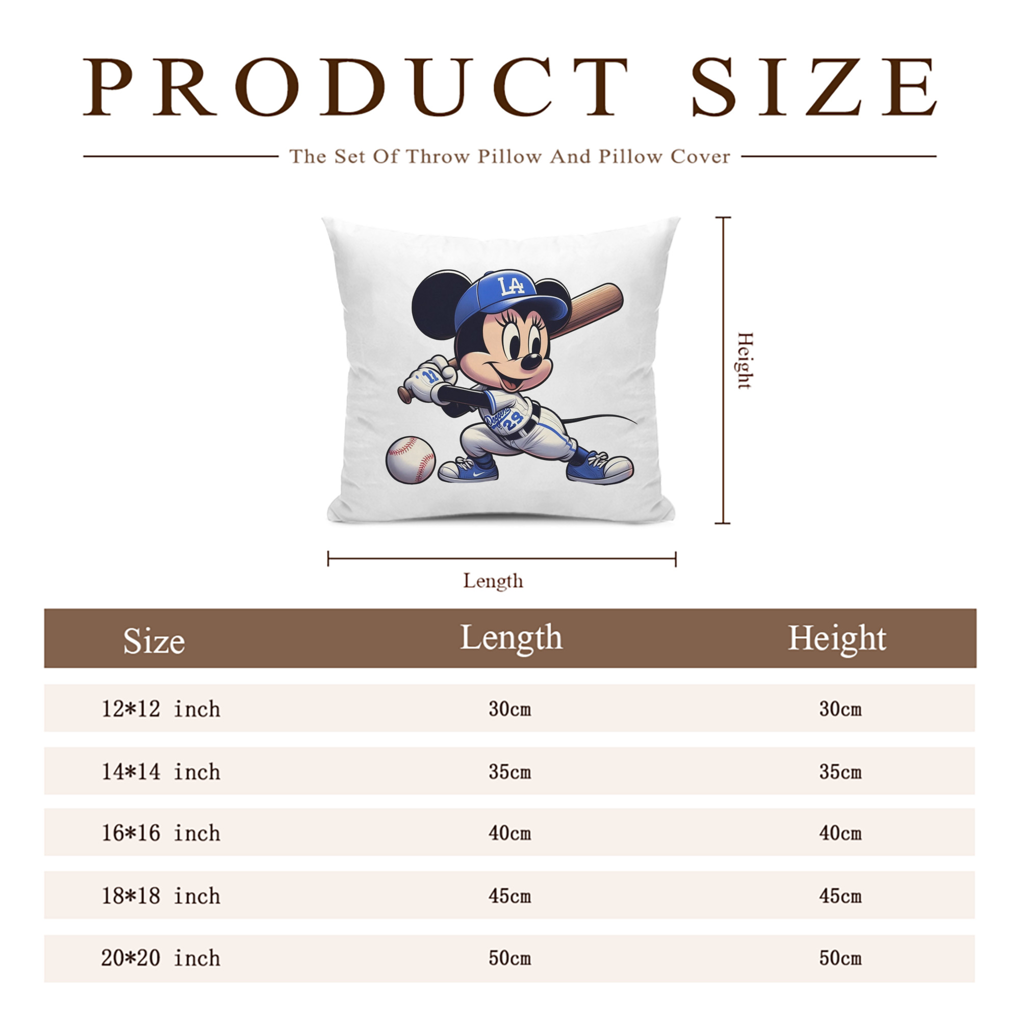  Soft Polyester Pillow Cover With Insert – Double-Sided Design, Invisible Zipper, Durable & Breathable – Easy Care Cushion Set