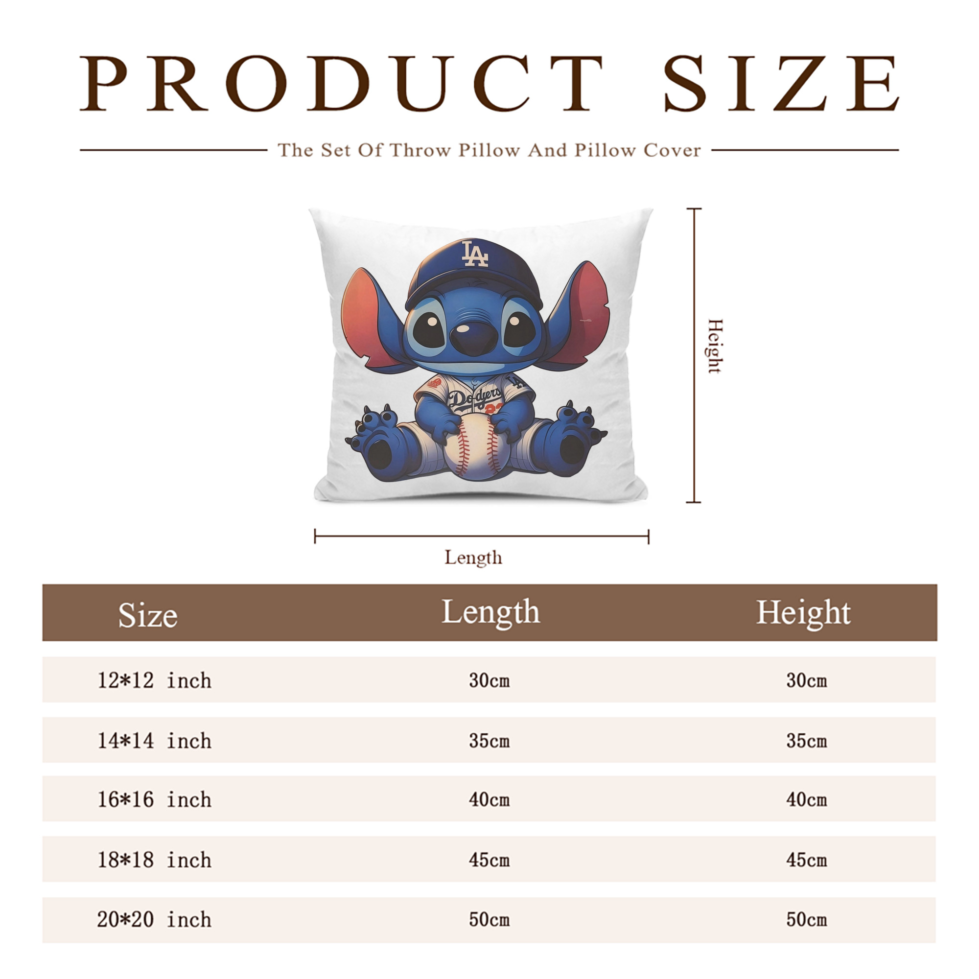  Soft Polyester Pillow Cover With Insert – Double-Sided Design, Invisible Zipper, Durable & Breathable – Easy Care Cushion Set