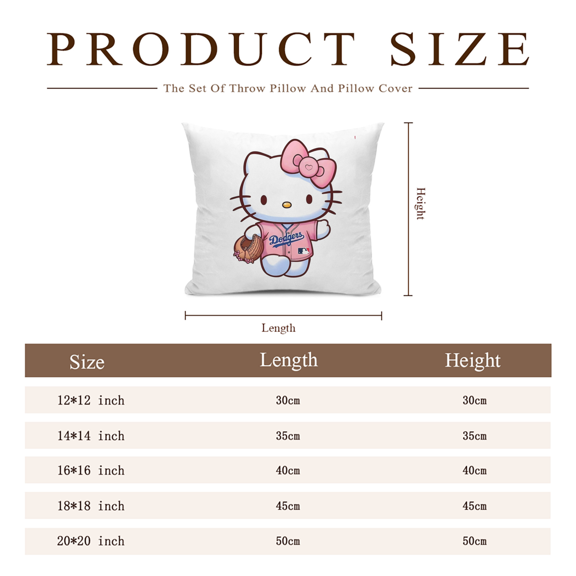  Soft Polyester Pillow Cover With Insert – Double-Sided Design, Invisible Zipper, Durable & Breathable – Easy Care Cushion Set