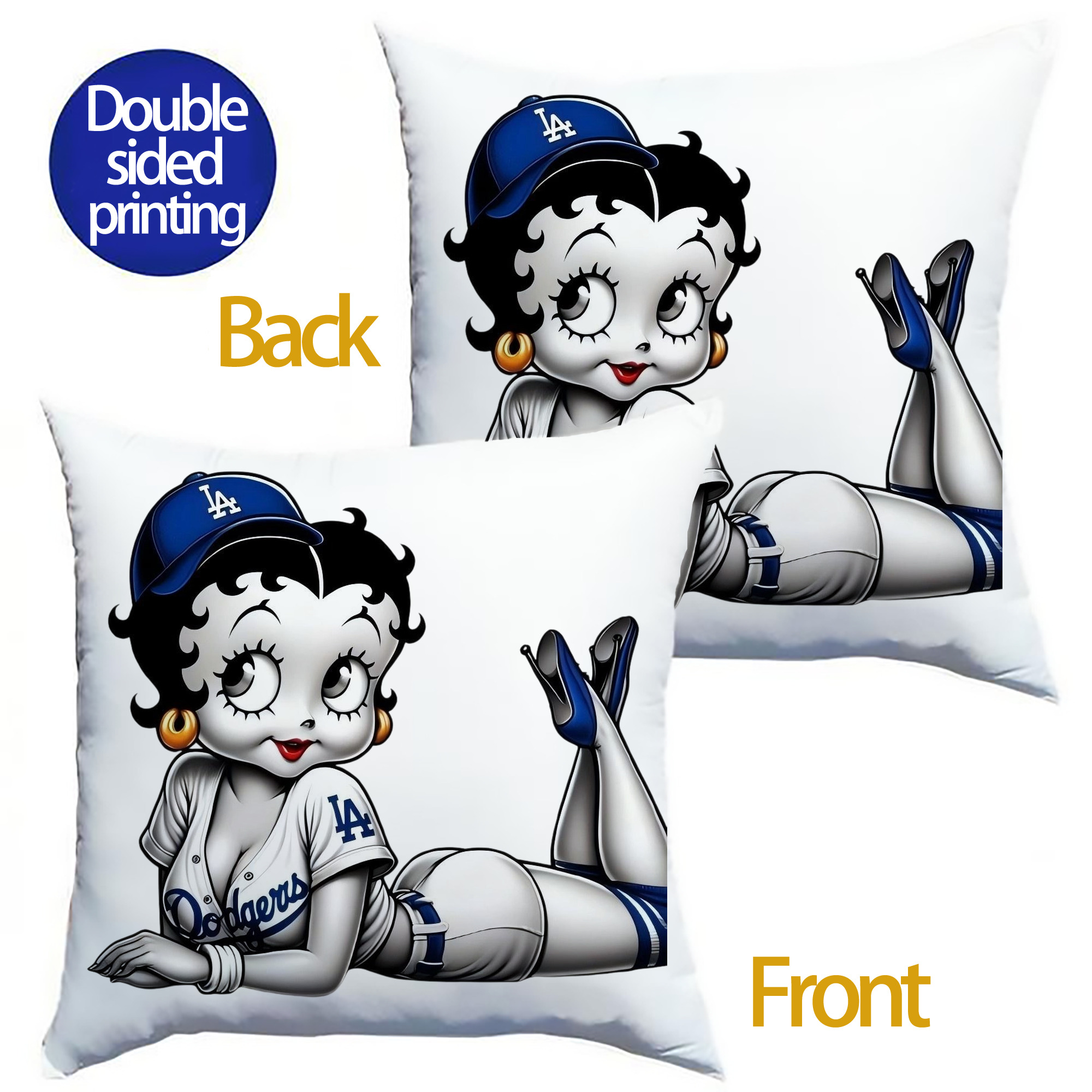  Soft Polyester Pillow Cover With Insert – Double-Sided Design, Invisible Zipper, Durable & Breathable – Easy Care Cushion Set