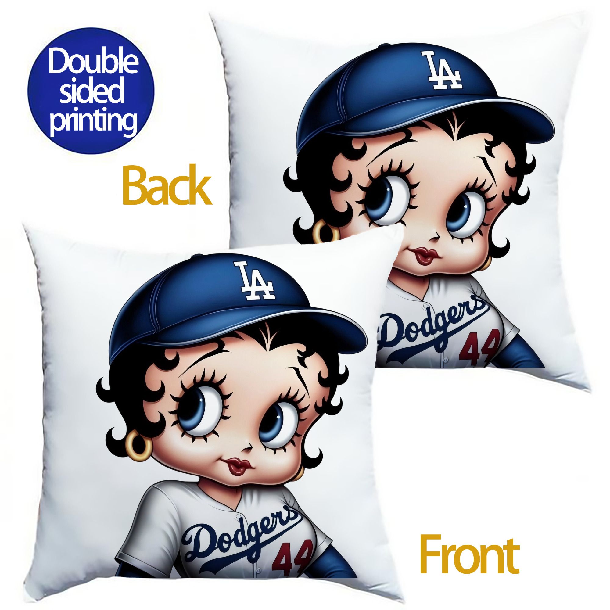  Soft Polyester Pillow Cover With Insert – Double-Sided Design, Invisible Zipper, Durable & Breathable – Easy Care Cushion Set