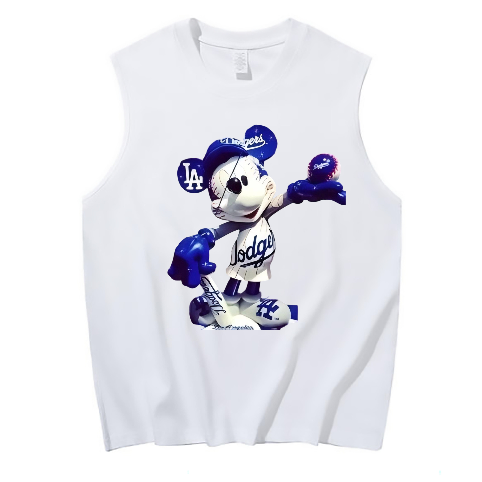  210g Combed Cotton Tank Top With Front Heat Transfer Print – Soft, Lightweight, Fitted Design – Stylish & Comfortable Casual Wear For Sports & Everyday Use