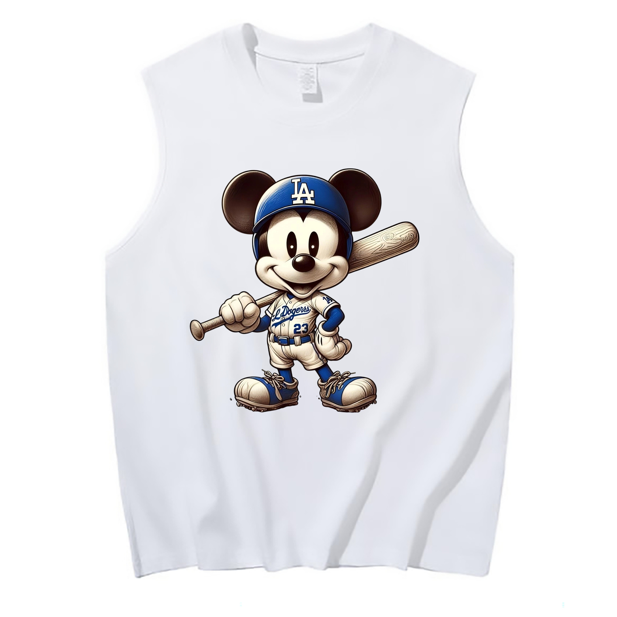  210g Combed Cotton Tank Top With Front Heat Transfer Print – Soft, Lightweight, Fitted Design – Stylish & Comfortable Casual Wear For Sports & Everyday Use