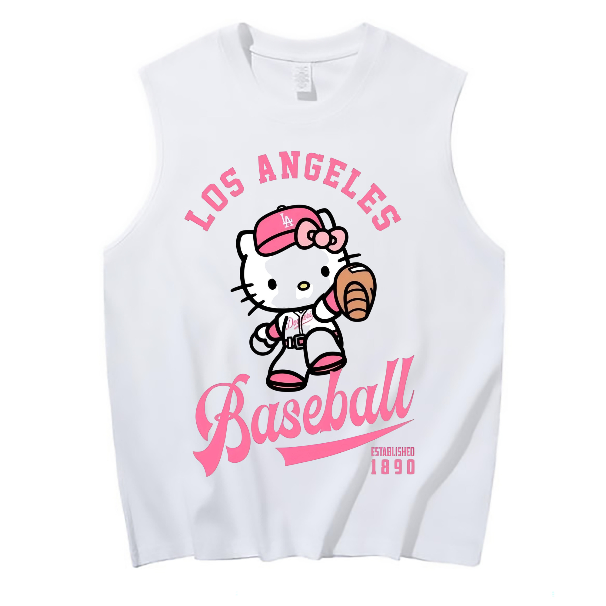  210g Combed Cotton Tank Top With Front Heat Transfer Print – Soft, Lightweight, Fitted Design – Stylish & Comfortable Casual Wear For Sports & Everyday Use