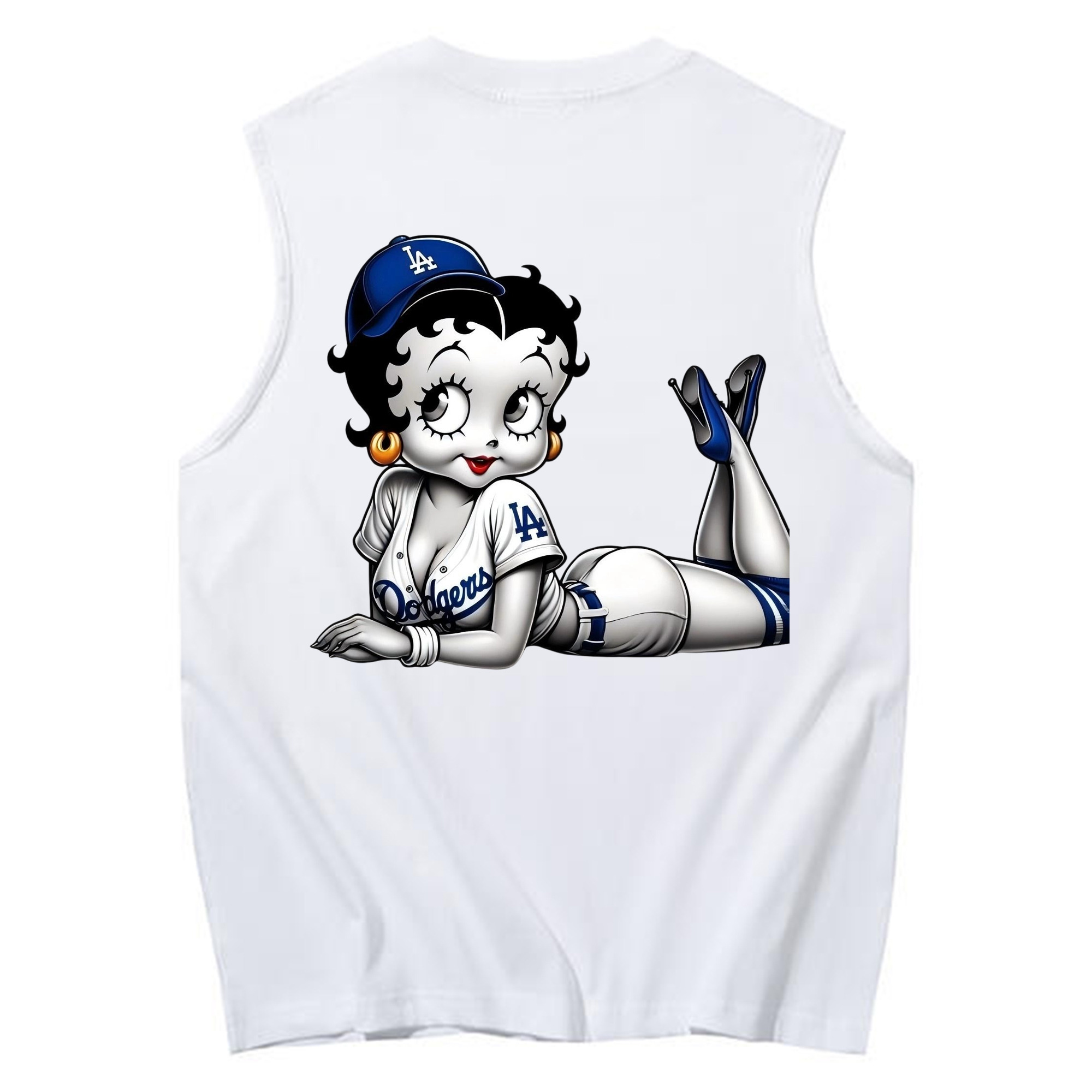  230g Pure Cotton Tank Top With Back Heat Transfer Print – Soft, Lightweight, Fitted Design – Stylish & Comfortable Casual Wear For Sports & Everyday Use