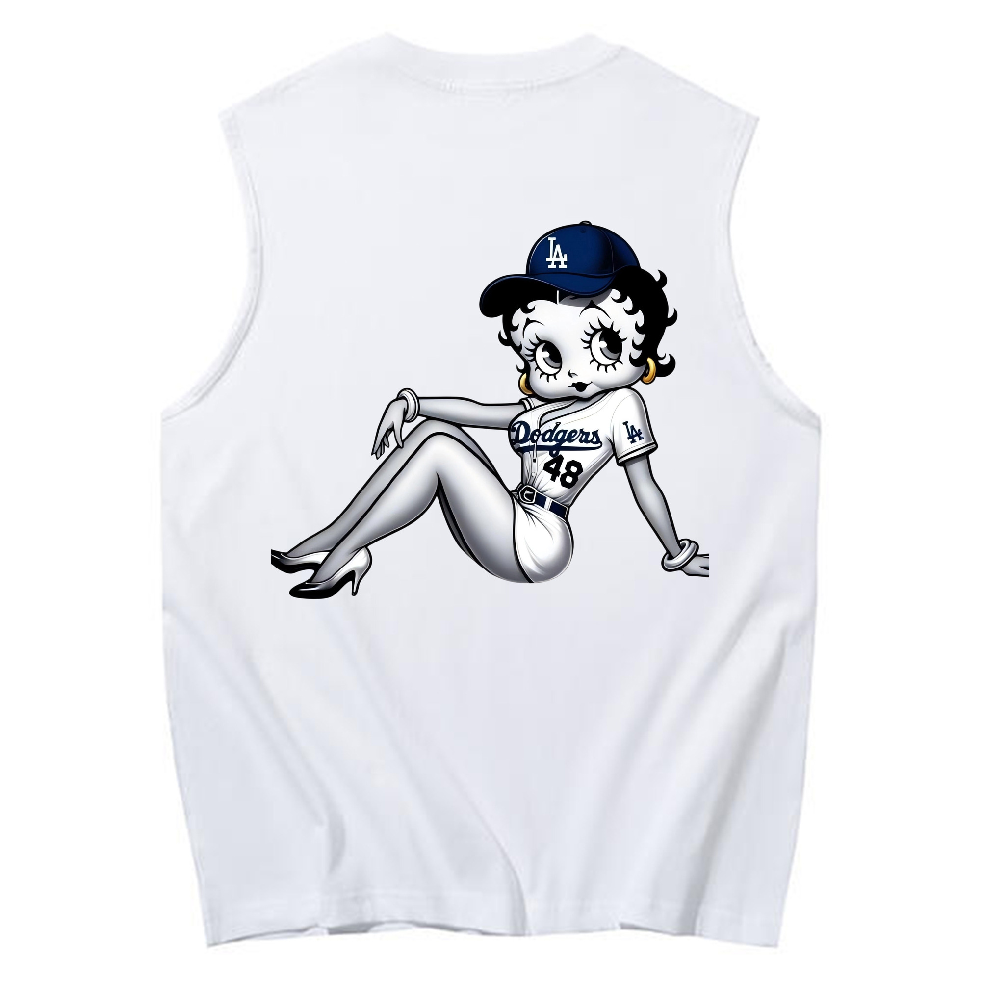  230g Pure Cotton Tank Top With Back Heat Transfer Print – Soft, Lightweight, Fitted Design – Stylish & Comfortable Casual Wear For Sports & Everyday Use