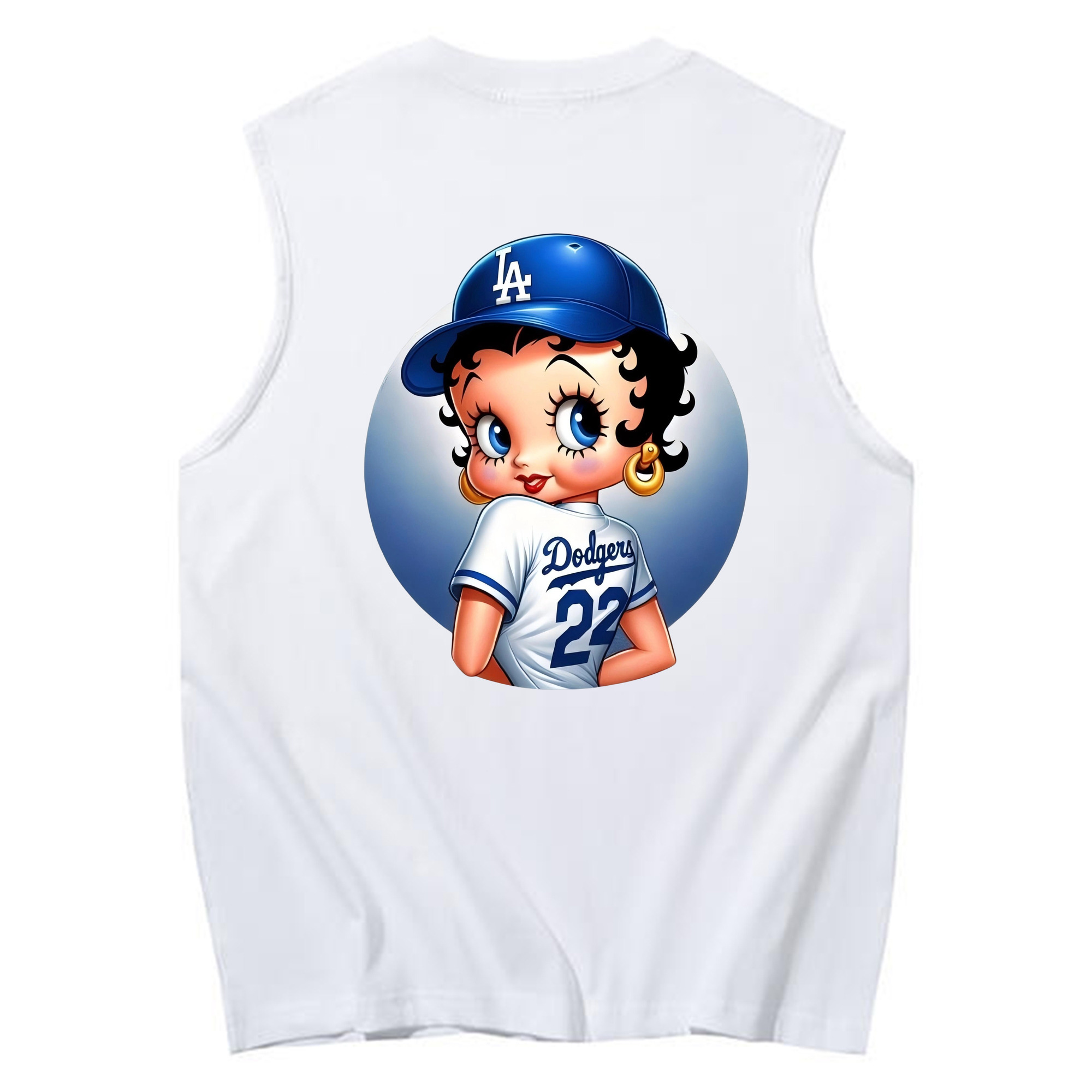  230g Pure Cotton Tank Top With Back Heat Transfer Print – Soft, Lightweight, Fitted Design – Stylish & Comfortable Casual Wear For Sports & Everyday Use