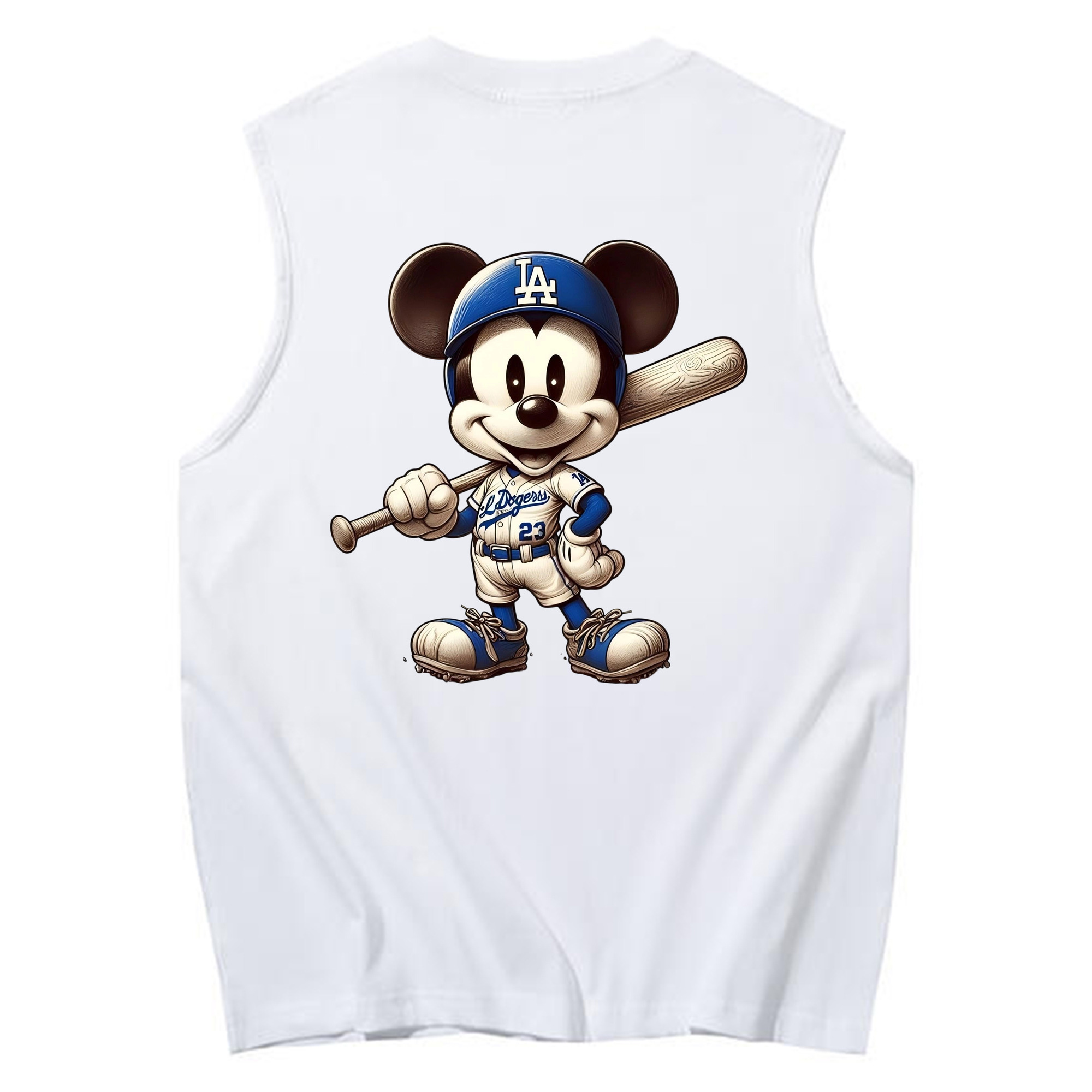  230g Pure Cotton Tank Top With Back Heat Transfer Print – Soft, Lightweight, Fitted Design – Stylish & Comfortable Casual Wear For Sports & Everyday Use