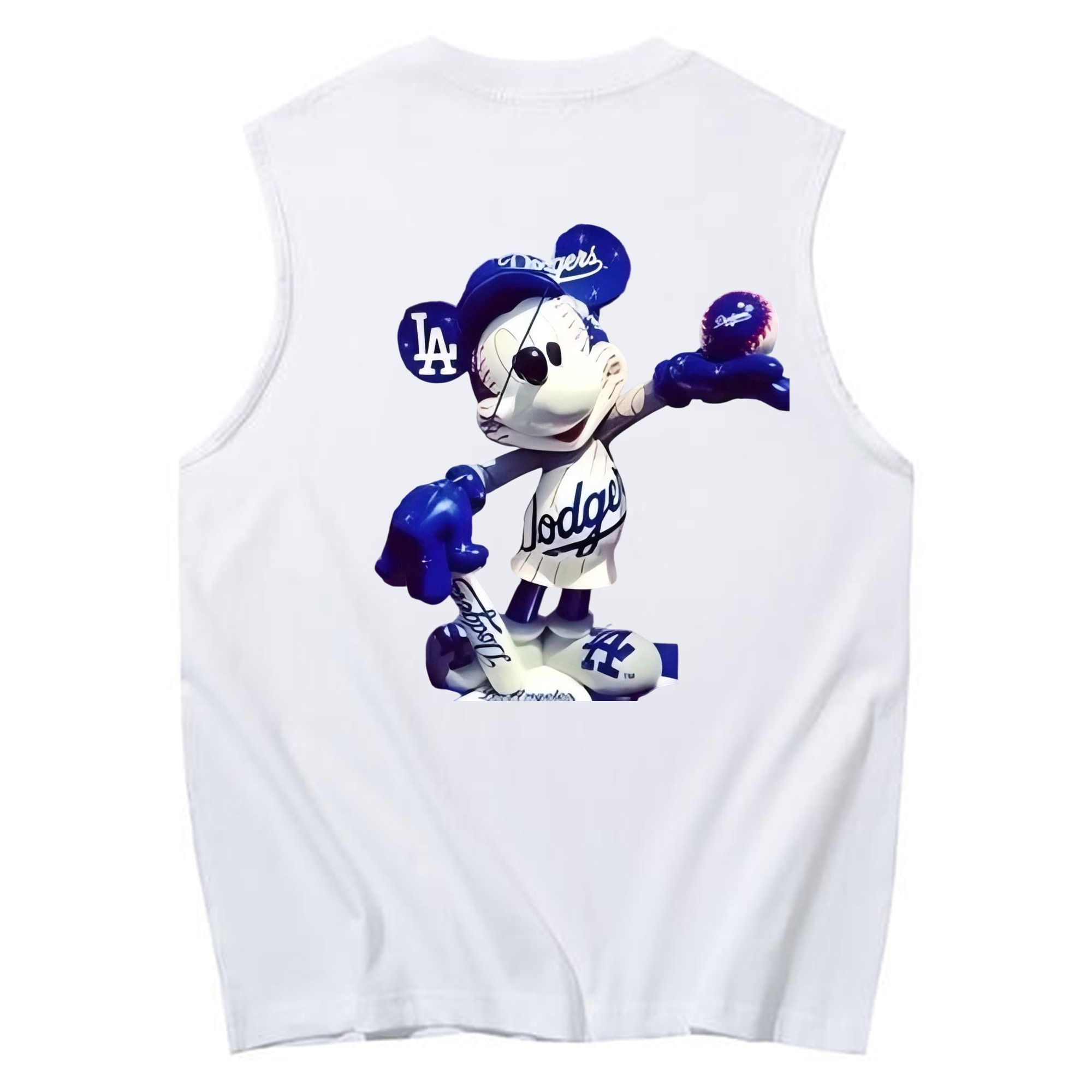  230g Pure Cotton Tank Top With Back Heat Transfer Print – Soft, Lightweight, Fitted Design – Stylish & Comfortable Casual Wear For Sports & Everyday Use