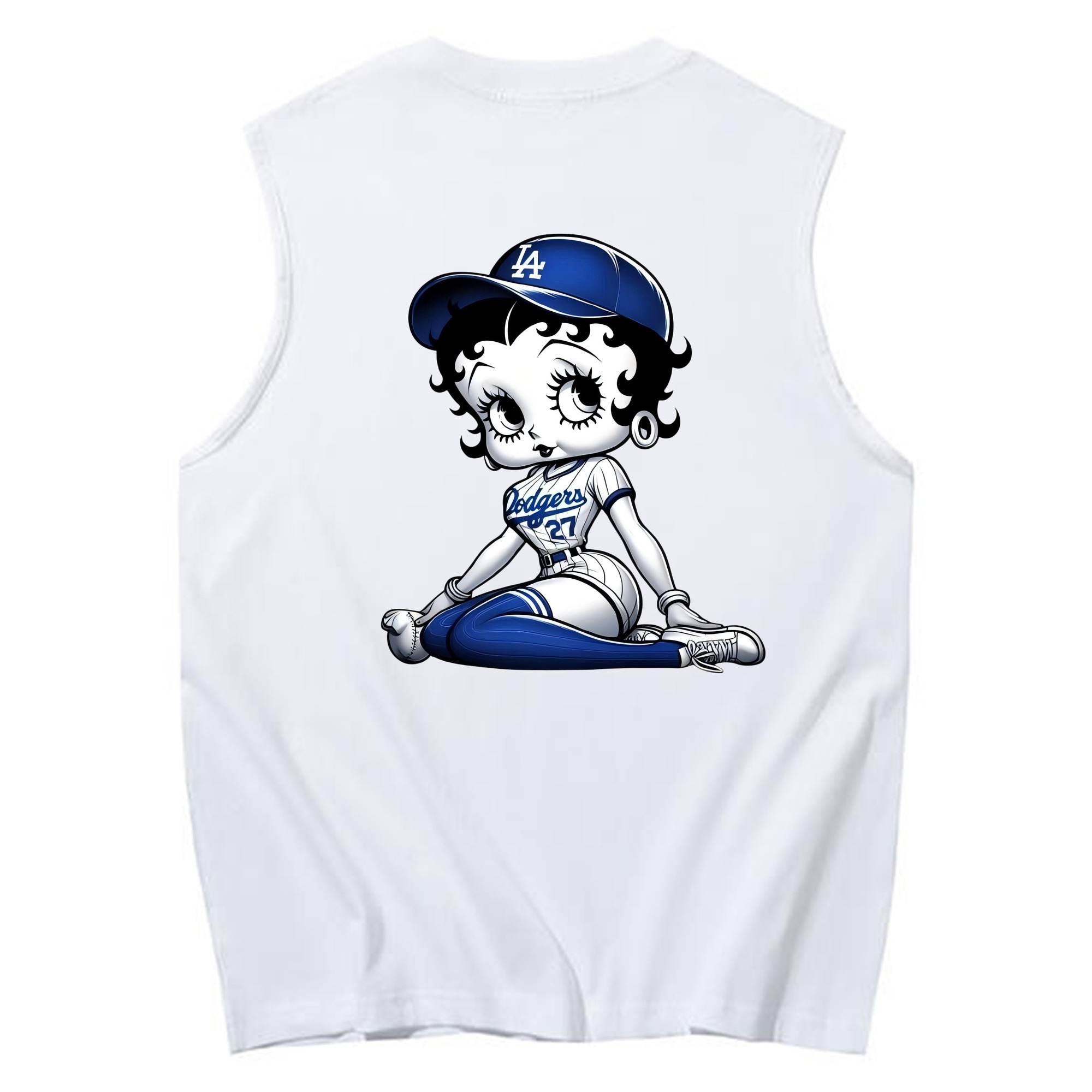  230g Pure Cotton Tank Top With Back Heat Transfer Print – Soft, Lightweight, Fitted Design – Stylish & Comfortable Casual Wear For Sports & Everyday Use