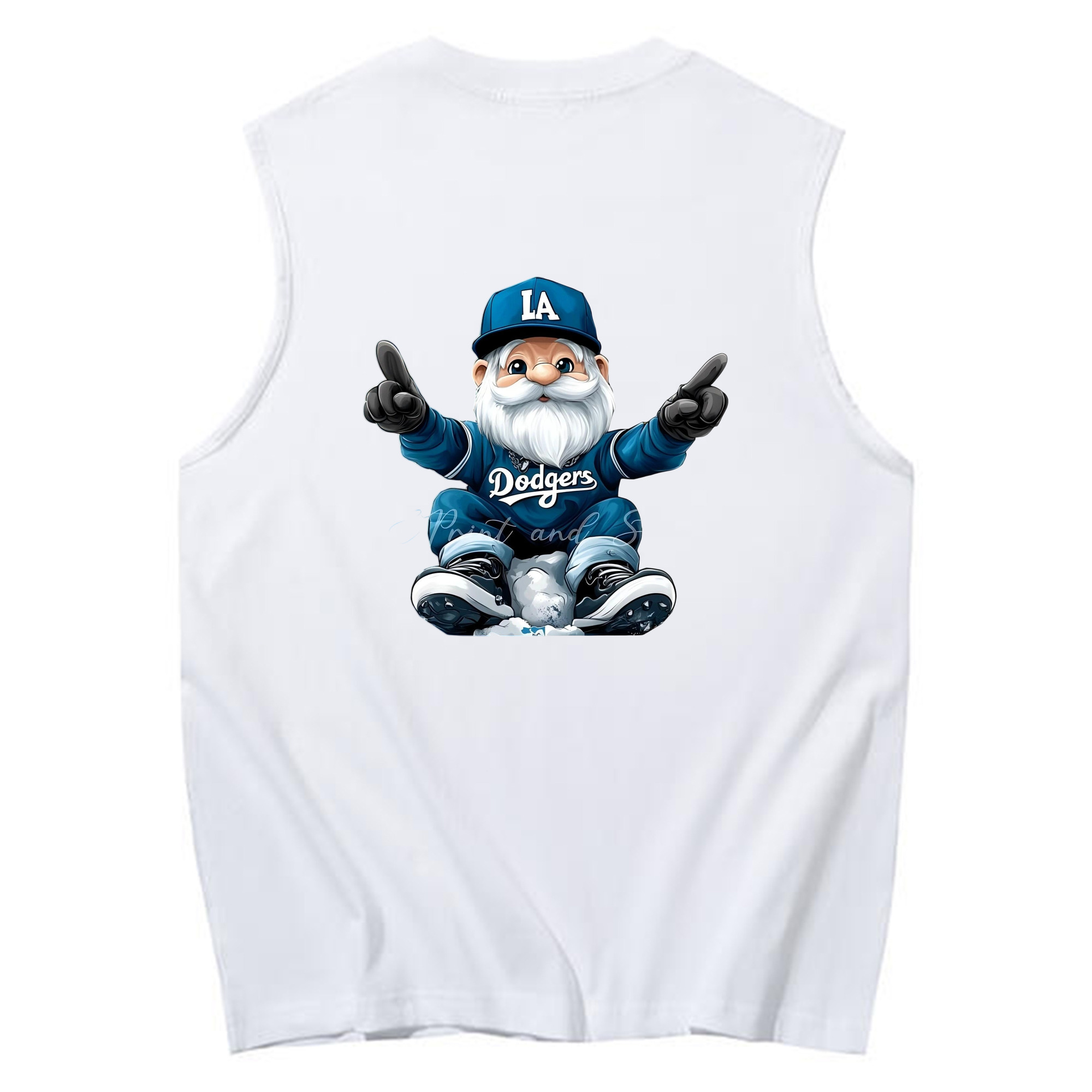  230g Pure Cotton Tank Top With Back Heat Transfer Print – Soft, Lightweight, Fitted Design – Stylish & Comfortable Casual Wear For Sports & Everyday Use