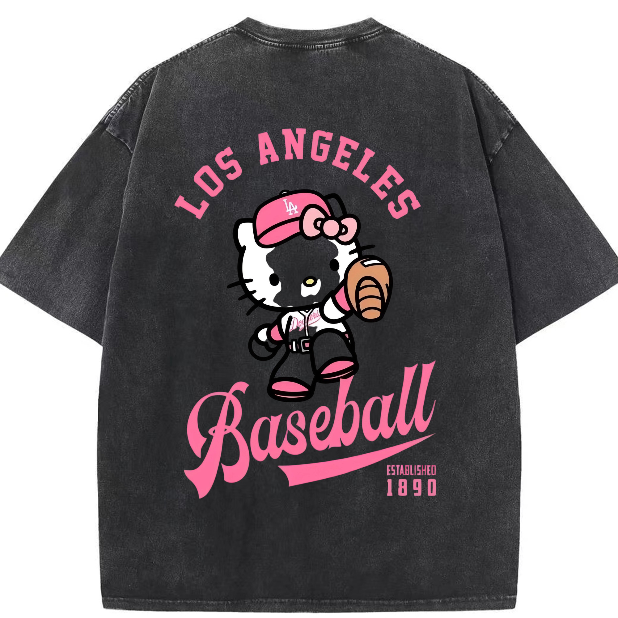  Washed Vintage 230g Cotton Oversized T-Shirt With Back Heat Transfer Print – Soft, Lightweight & Stylish – Comfortable Casual Wear For Sports & Everyday Use