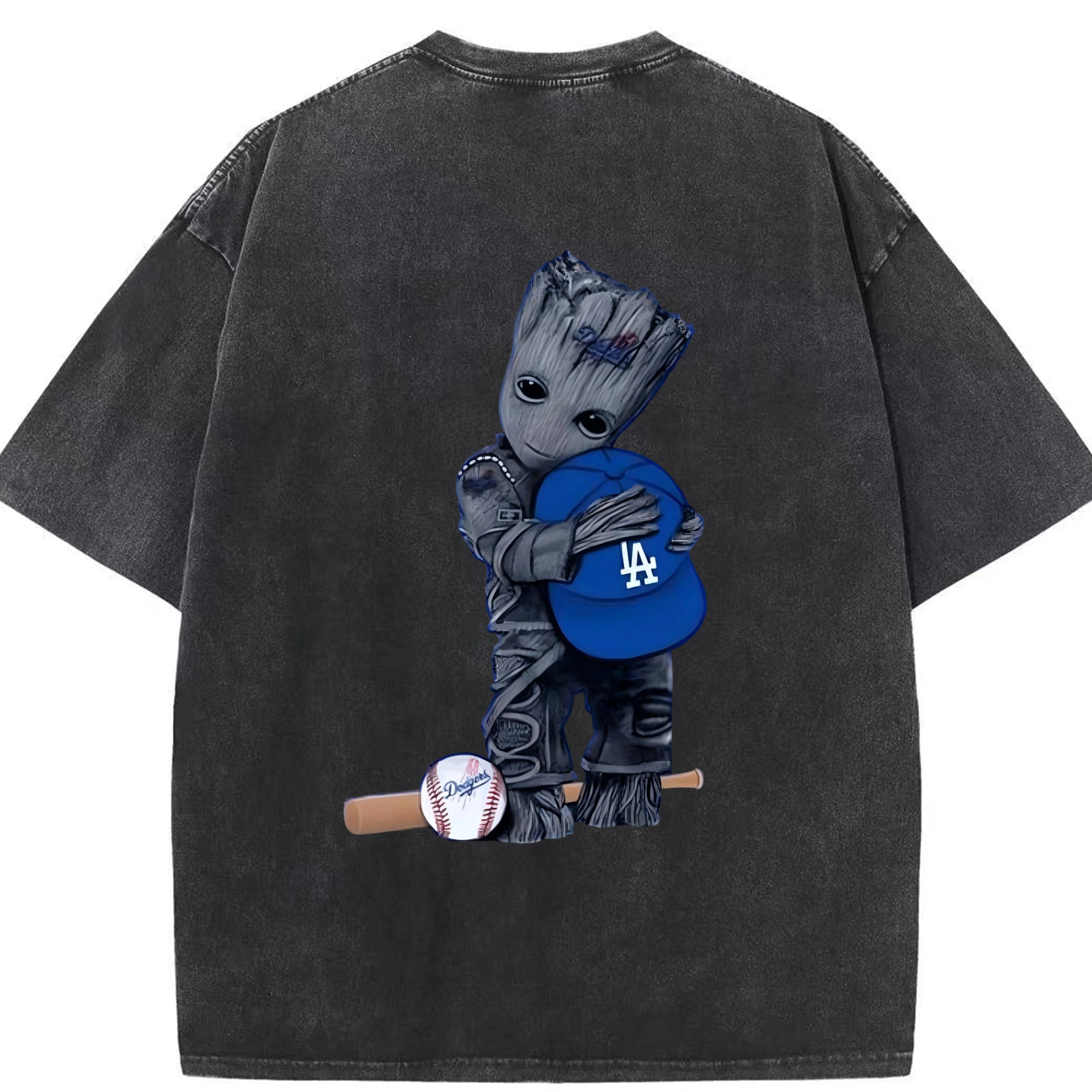  Washed Vintage 230g Cotton Oversized T-Shirt With Back Heat Transfer Print – Soft, Lightweight & Stylish – Comfortable Casual Wear For Sports & Everyday Use