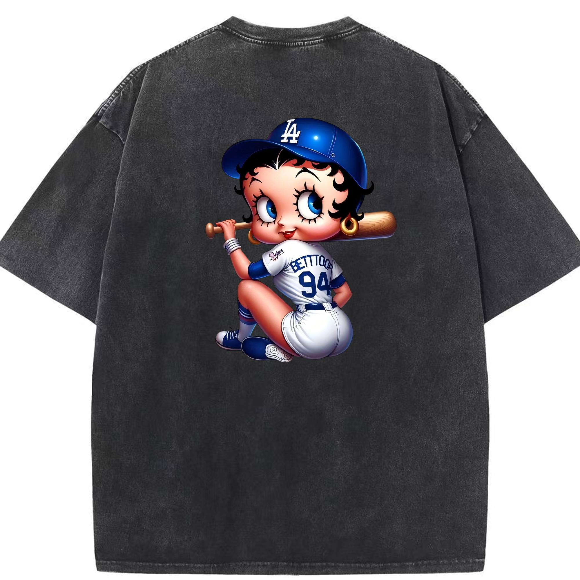  Washed Vintage 230g Cotton Oversized T-Shirt With Back Heat Transfer Print – Soft, Lightweight & Stylish – Comfortable Casual Wear For Sports & Everyday Use