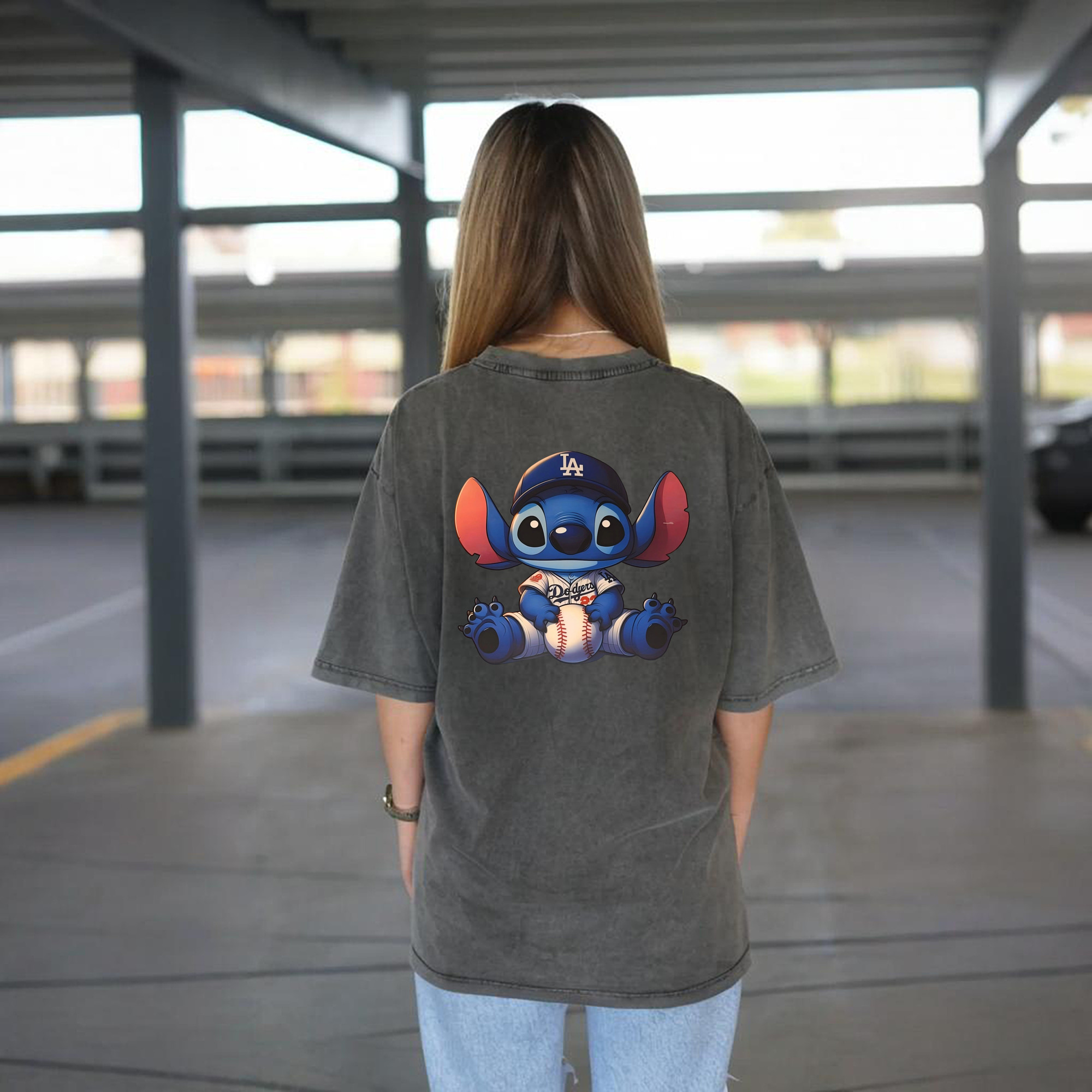  Washed Vintage 230g Cotton Oversized T-Shirt With Back Heat Transfer Print – Soft, Lightweight & Stylish – Comfortable Casual Wear For Sports & Everyday Use