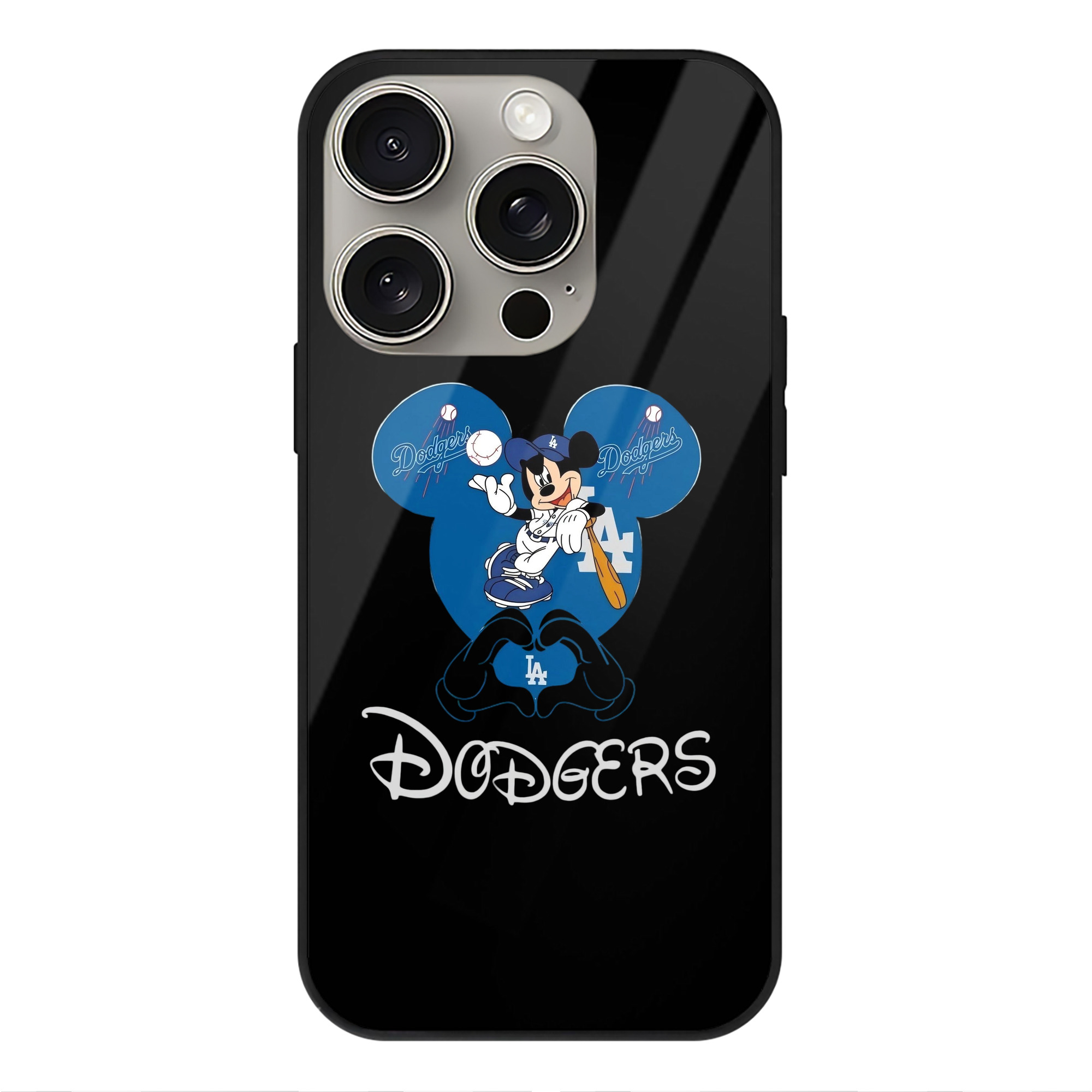  IPhone 15 Pro Mirror Phone Case – UV Printed Glass + TPU – Scratch-Resistant, Wireless Charging Compatible, Precise Fit & Stylish Design