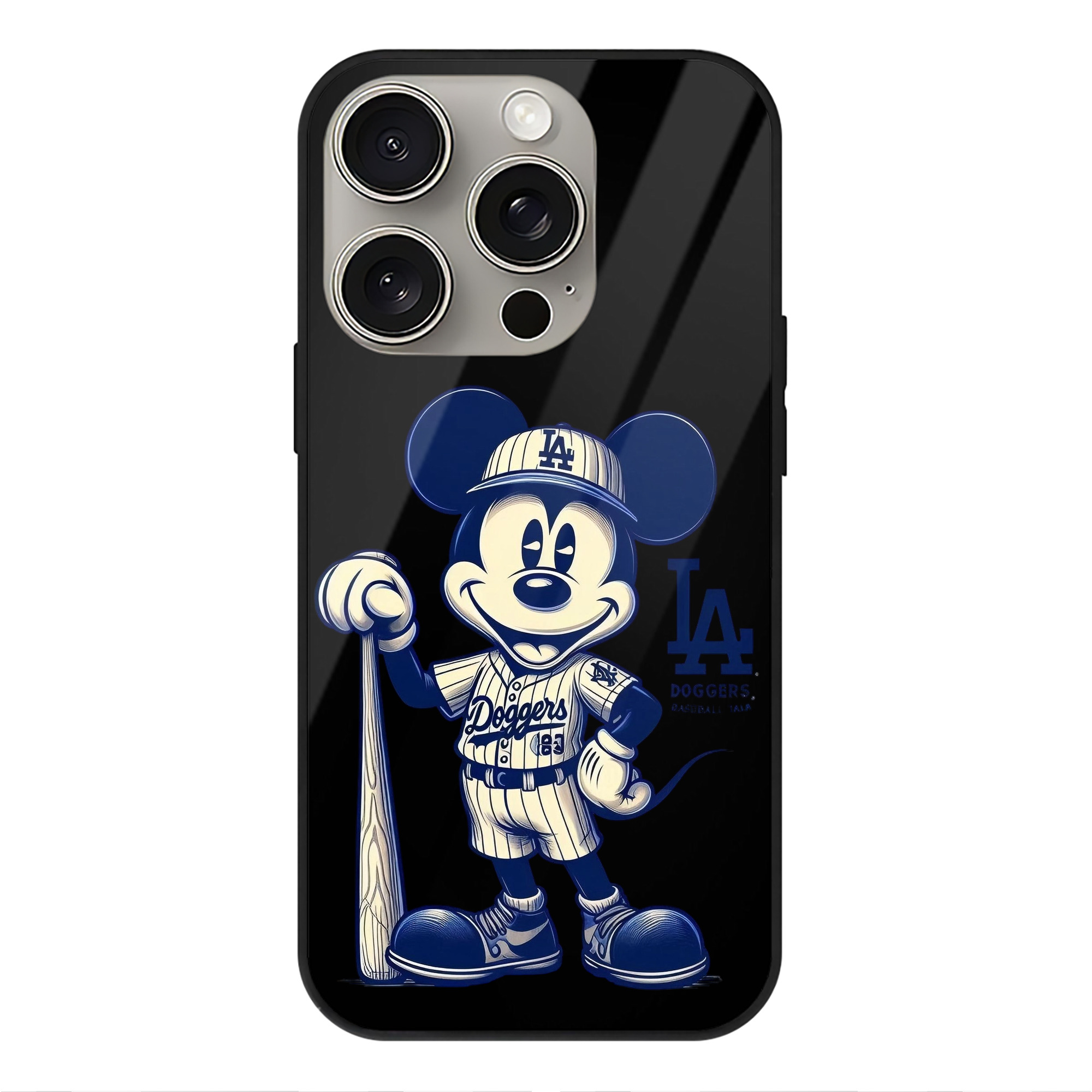  IPhone 15 Pro Mirror Phone Case – UV Printed Glass + TPU – Scratch-Resistant, Wireless Charging Compatible, Precise Fit & Stylish Design