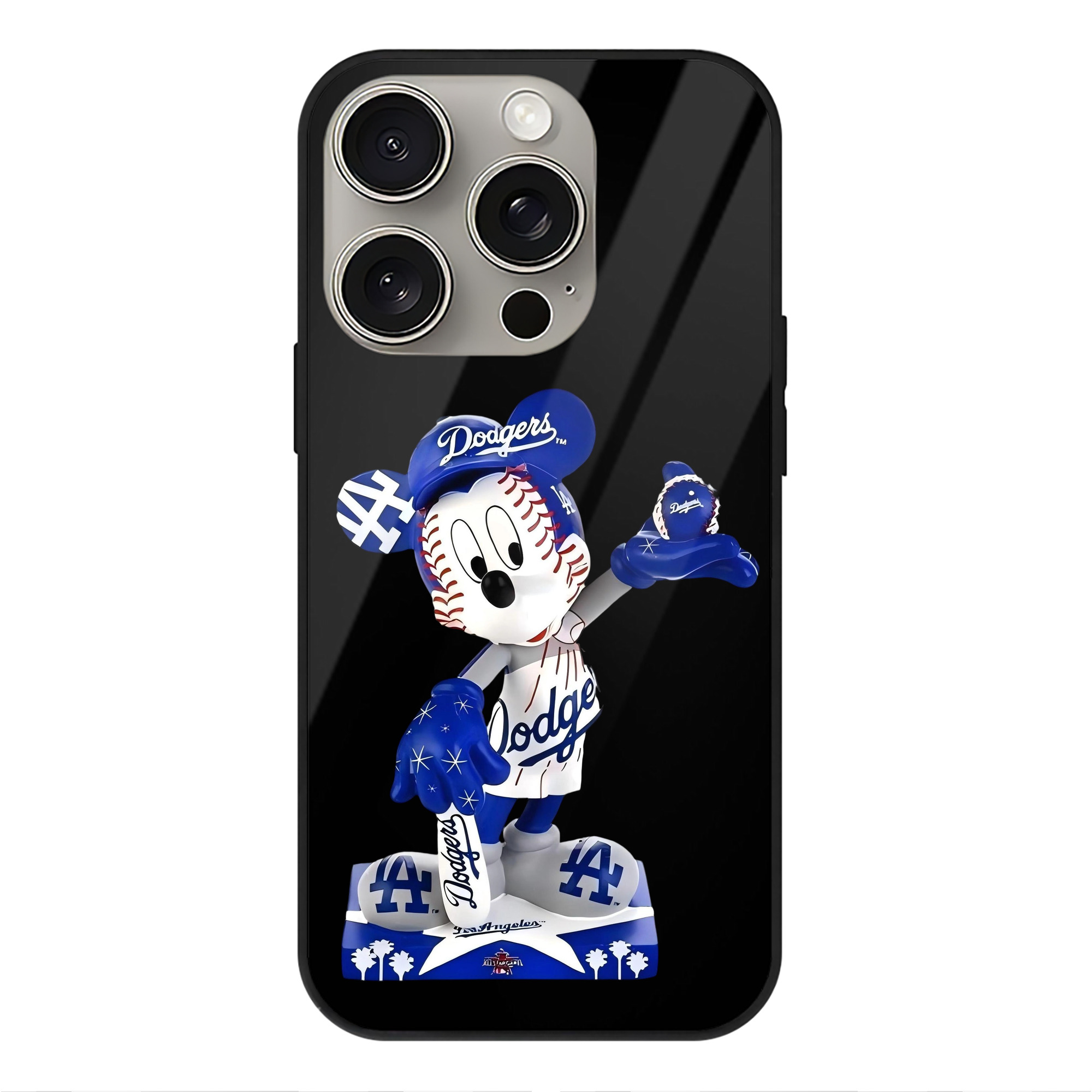  IPhone 15 Pro Mirror Phone Case – UV Printed Glass + TPU – Scratch-Resistant, Wireless Charging Compatible, Precise Fit & Stylish Design