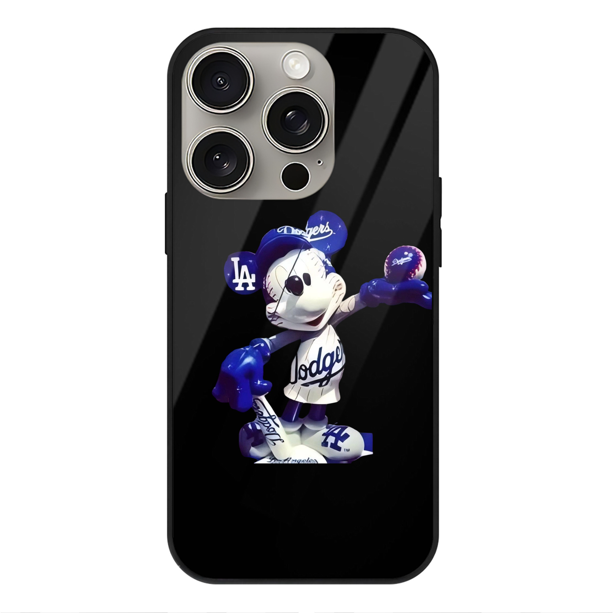  IPhone 15 Pro Mirror Phone Case – UV Printed Glass + TPU – Scratch-Resistant, Wireless Charging Compatible, Precise Fit & Stylish Design