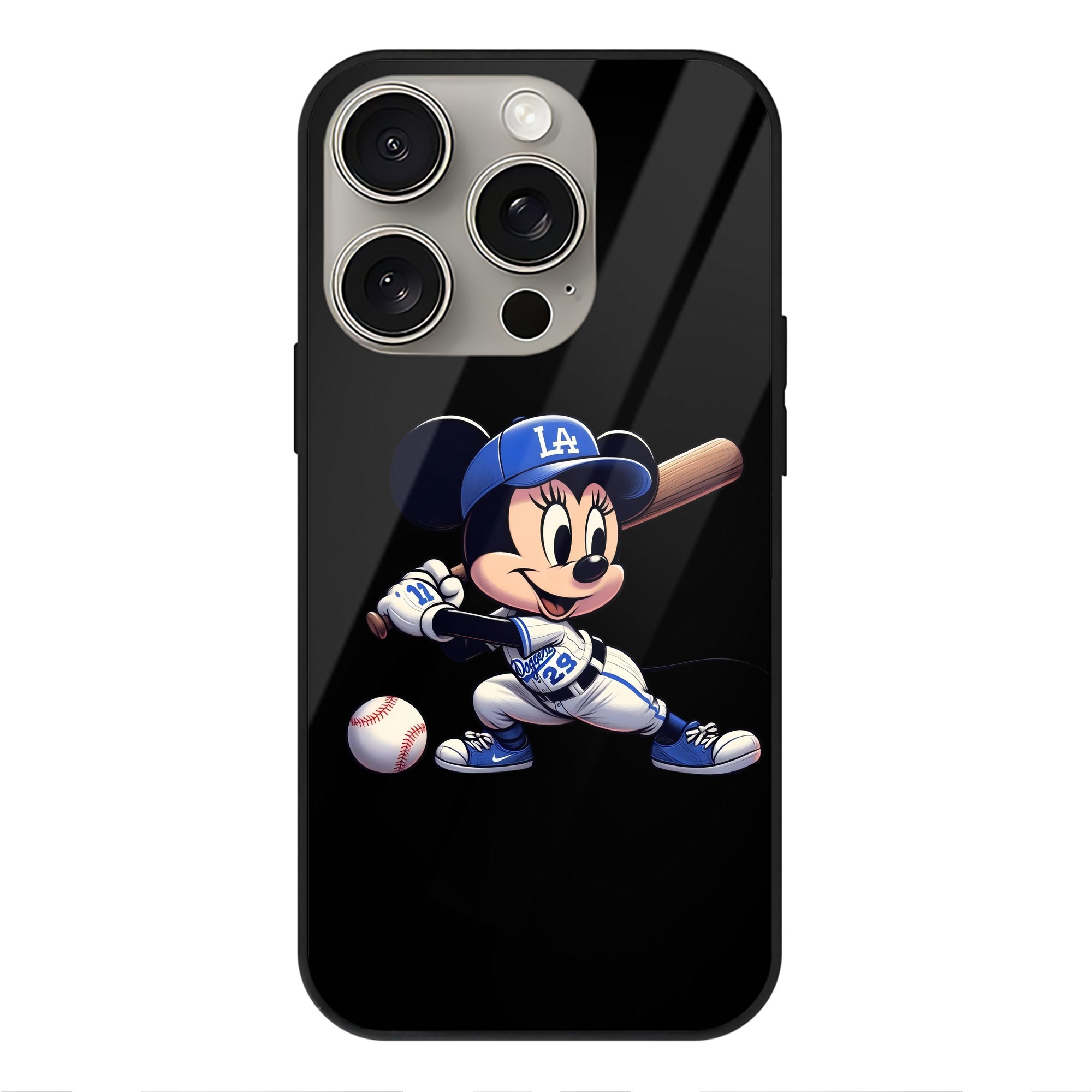  IPhone 15 Pro Mirror Phone Case – UV Printed Glass + TPU – Scratch-Resistant, Wireless Charging Compatible, Precise Fit & Stylish Design