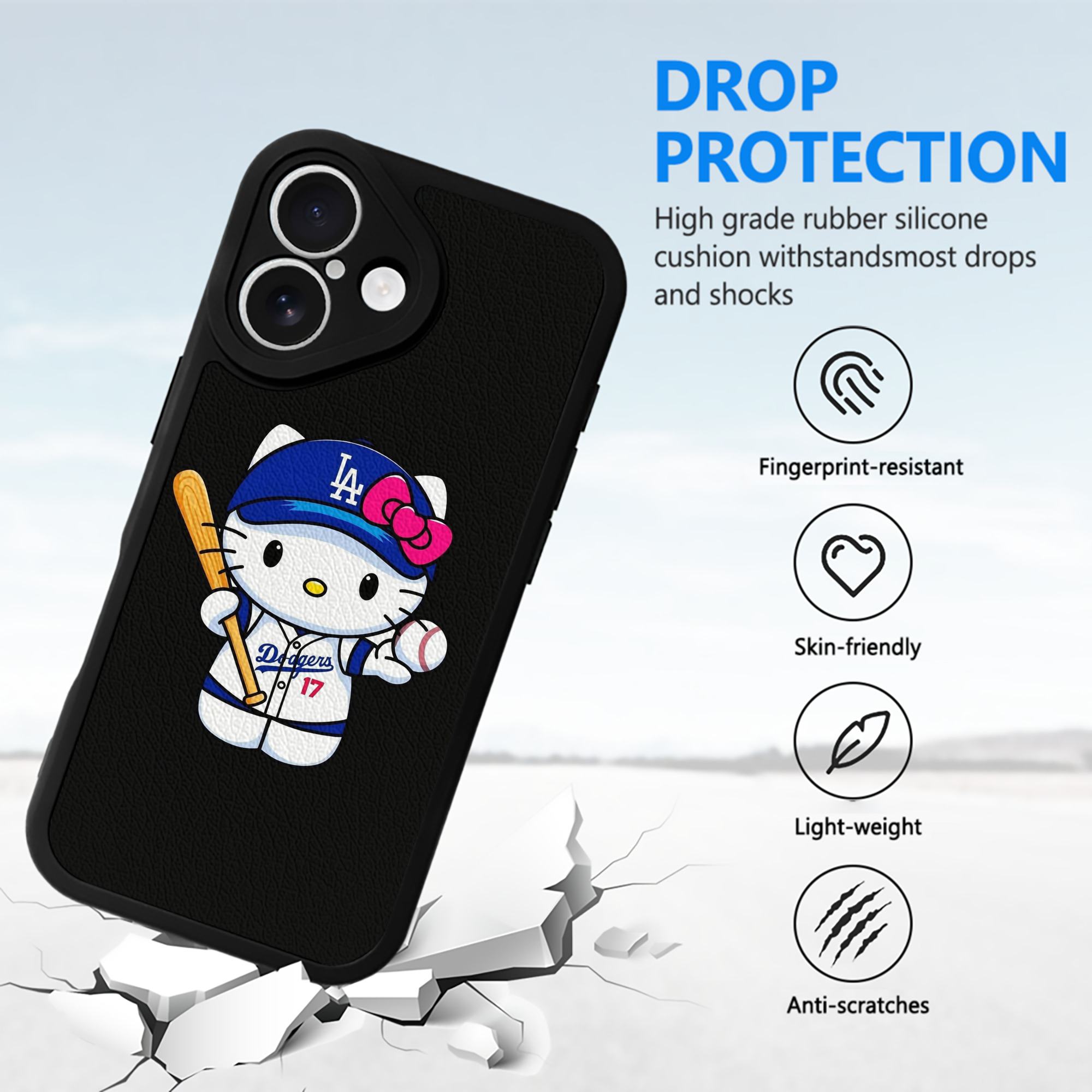  IPhone 16 Silicone Leather Case – UV Print, Lambskin Texture – Perfect Fit, Wireless Charging Compatible, Scratch Resistant, Precise Cutouts – Stylish Protection For IPhone 16