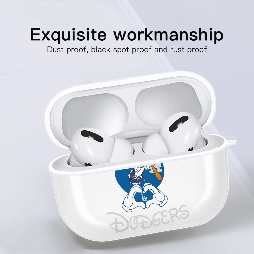  AirPods Pro Hard Case White With Keychain, Durable Flexible PC, Precise Cutouts, Anti-Fingerprint, Yellowing & Scratch Resistant, Full Protection, Washable