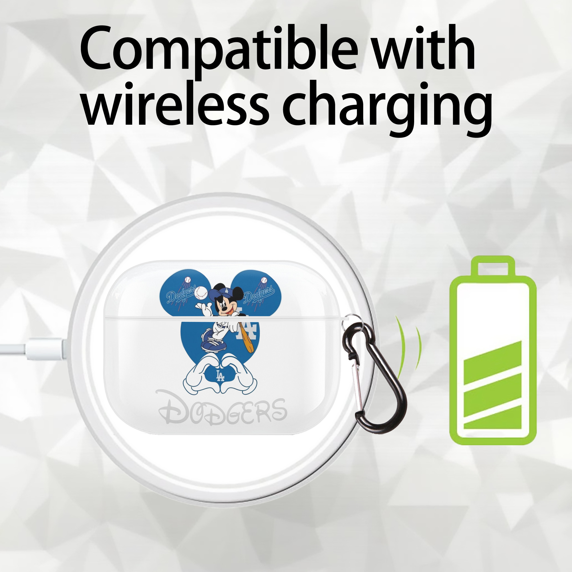  AirPods Pro Hard Case White With Keychain, Durable Flexible PC, Precise Cutouts, Anti-Fingerprint, Yellowing & Scratch Resistant, Full Protection, Washable