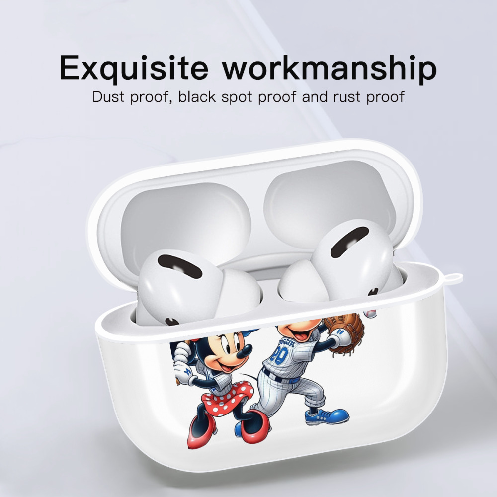  AirPods Pro Hard Case White With Keychain, Durable Flexible PC, Precise Cutouts, Anti-Fingerprint, Yellowing & Scratch Resistant, Full Protection, Washable