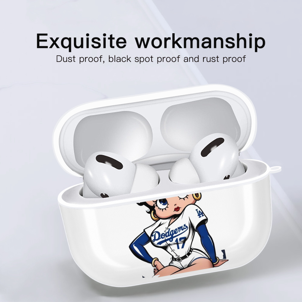  AirPods Pro Hard Case White With Keychain, Durable Flexible PC, Precise Cutouts, Anti-Fingerprint, Yellowing & Scratch Resistant, Full Protection, Washable