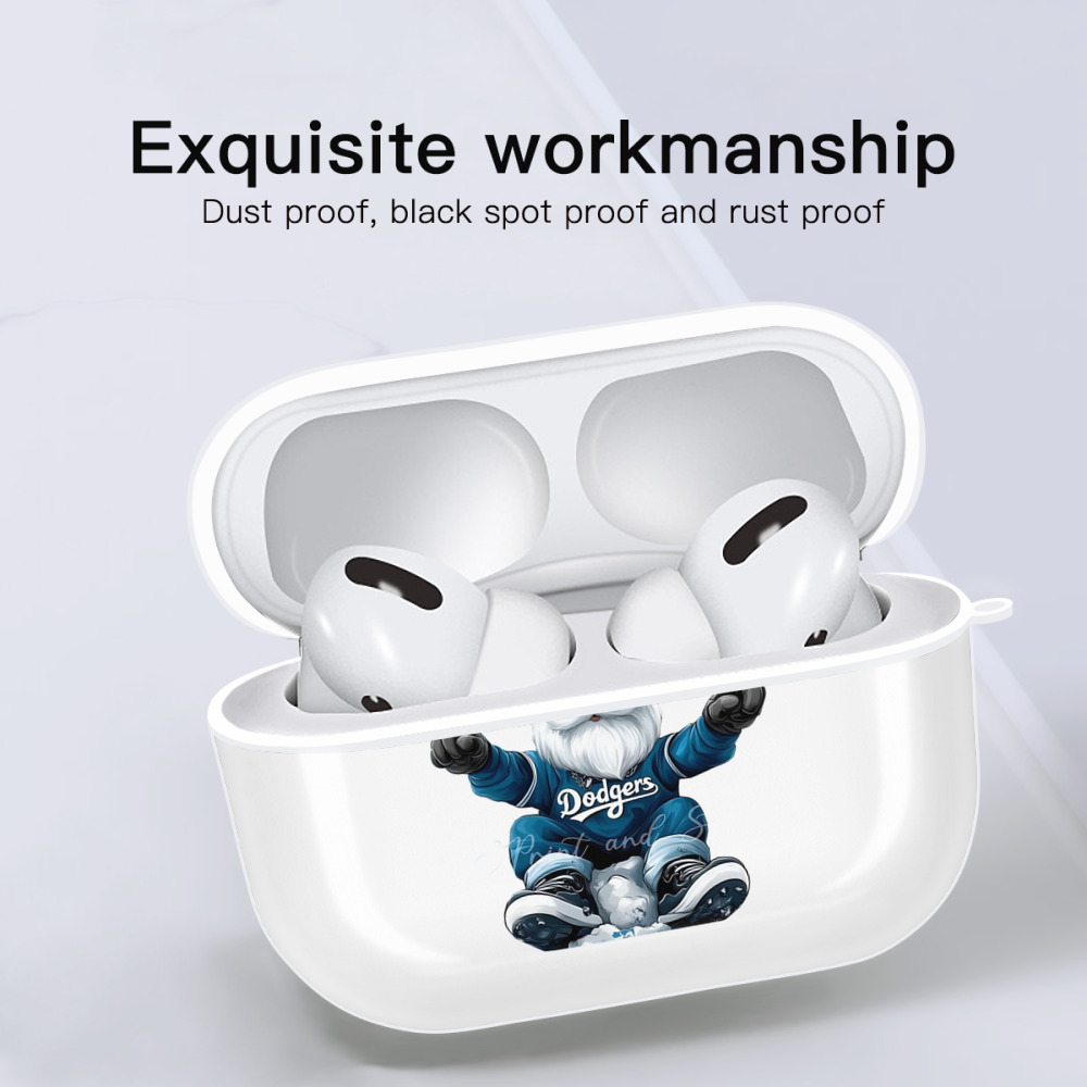  AirPods Pro Hard Case White With Keychain, Durable Flexible PC, Precise Cutouts, Anti-Fingerprint, Yellowing & Scratch Resistant, Full Protection, Washable