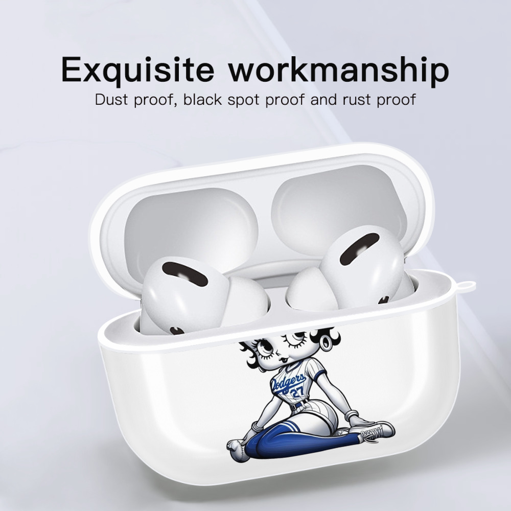  AirPods Pro Hard Case White With Keychain, Durable Flexible PC, Precise Cutouts, Anti-Fingerprint, Yellowing & Scratch Resistant, Full Protection, Washable