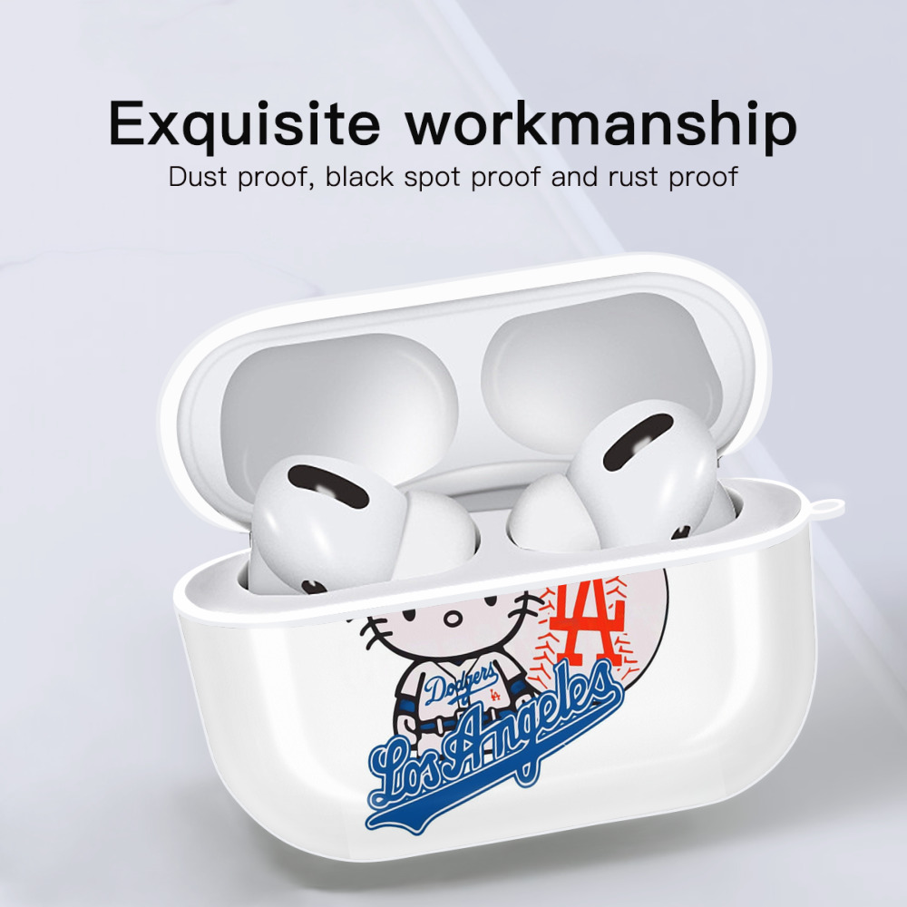  AirPods Pro Hard Case White With Keychain, Durable Flexible PC, Precise Cutouts, Anti-Fingerprint, Yellowing & Scratch Resistant, Full Protection, Washable