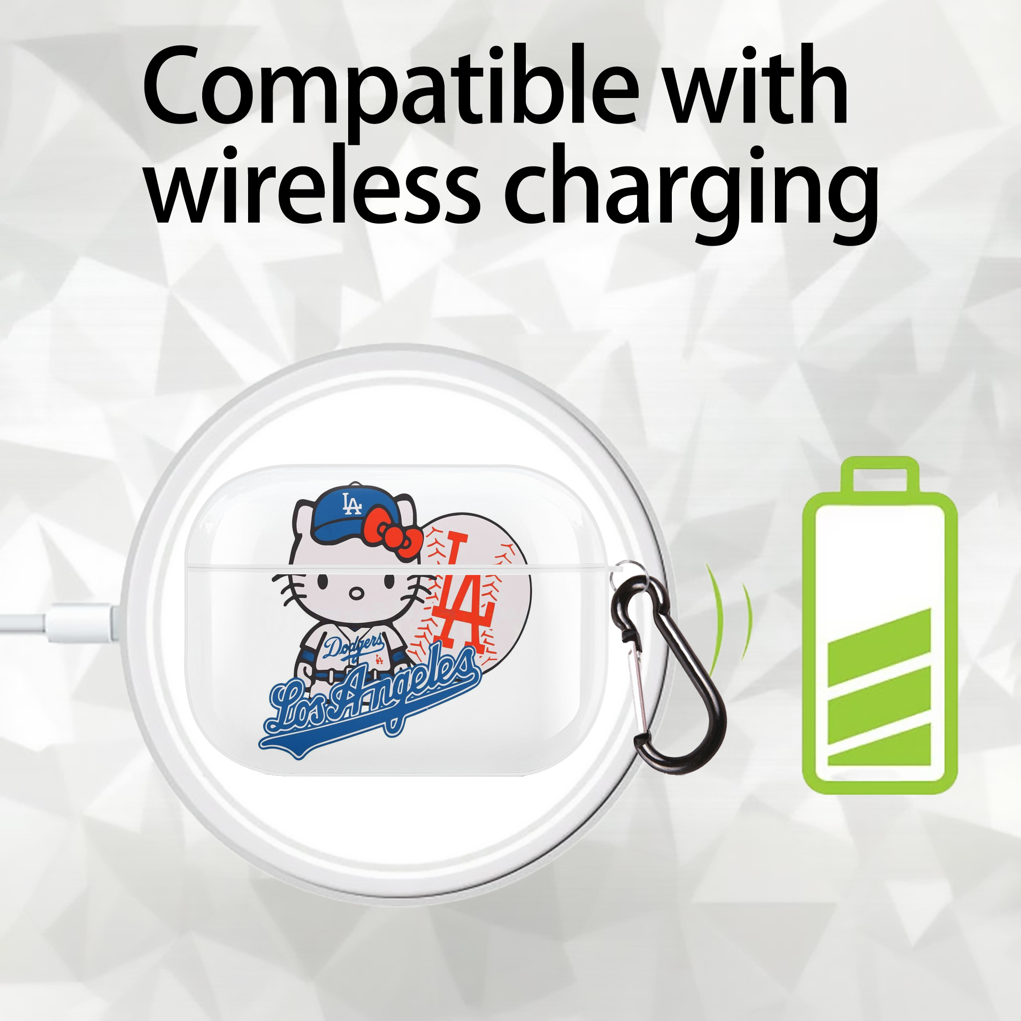  AirPods Pro Hard Case White With Keychain, Durable Flexible PC, Precise Cutouts, Anti-Fingerprint, Yellowing & Scratch Resistant, Full Protection, Washable