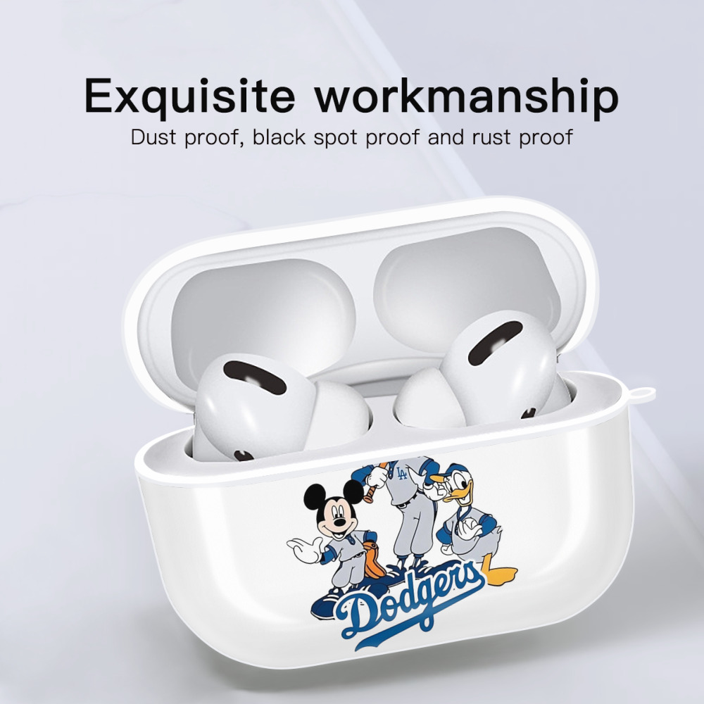  AirPods Pro Hard Case White With Keychain, Durable Flexible PC, Precise Cutouts, Anti-Fingerprint, Yellowing & Scratch Resistant, Full Protection, Washable