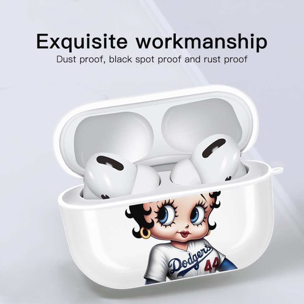  AirPods Pro Hard Case White With Keychain, Durable Flexible PC, Precise Cutouts, Anti-Fingerprint, Yellowing & Scratch Resistant, Full Protection, Washable