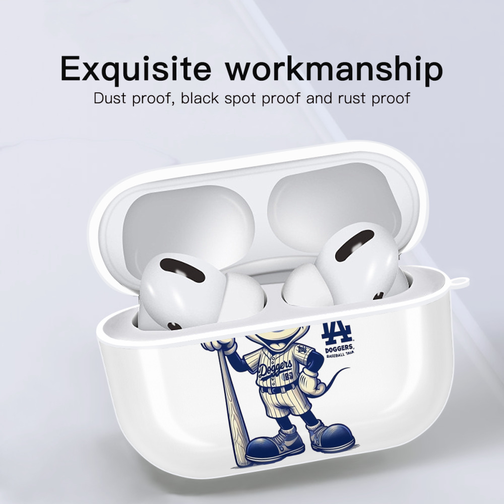  AirPods Pro Hard Case White With Keychain, Durable Flexible PC, Precise Cutouts, Anti-Fingerprint, Yellowing & Scratch Resistant, Full Protection, Washable