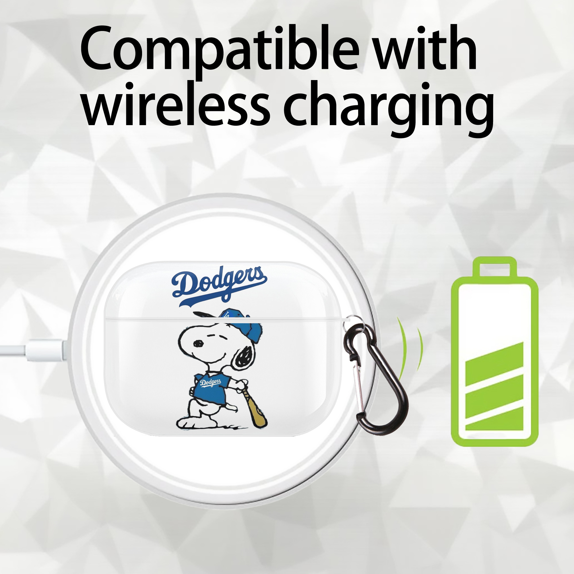  AirPods Pro Hard Case White With Keychain, Durable Flexible PC, Precise Cutouts, Anti-Fingerprint, Yellowing & Scratch Resistant, Full Protection, Washable