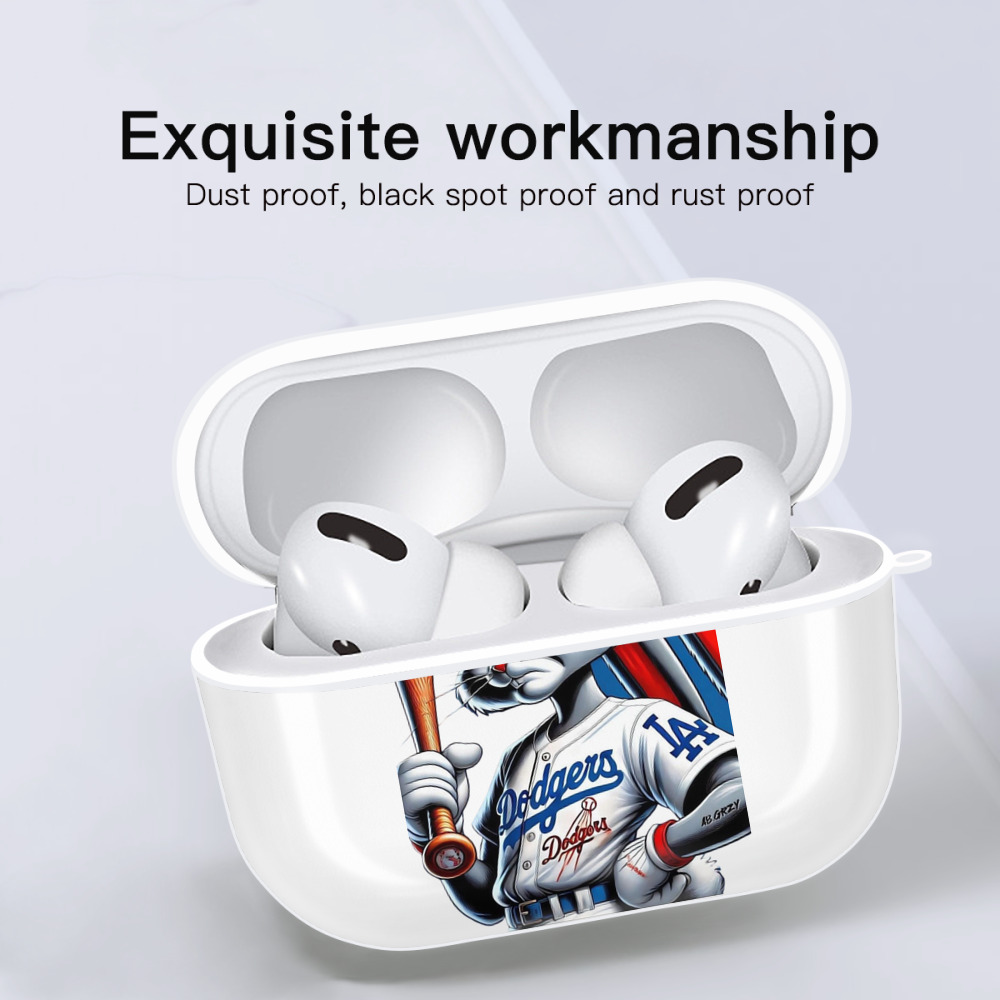  AirPods Pro Hard Case White With Keychain, Durable Flexible PC, Precise Cutouts, Anti-Fingerprint, Yellowing & Scratch Resistant, Full Protection, Washable