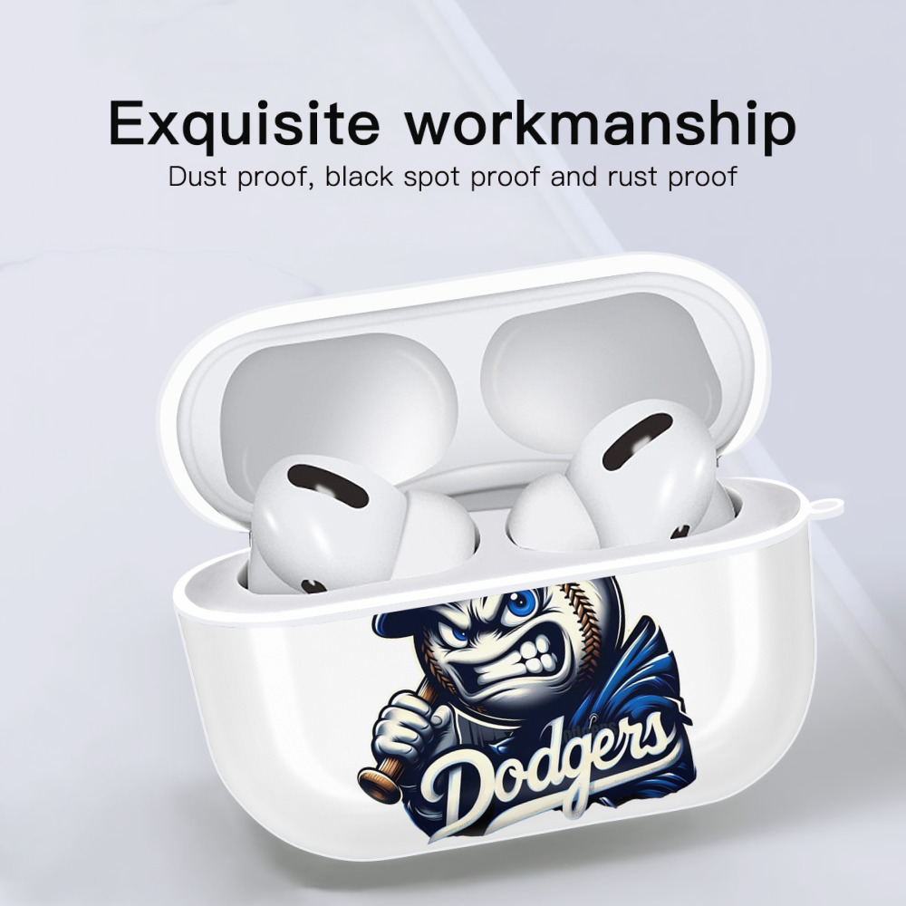  AirPods Pro Hard Case White With Keychain, Durable Flexible PC, Precise Cutouts, Anti-Fingerprint, Yellowing & Scratch Resistant, Full Protection, Washable