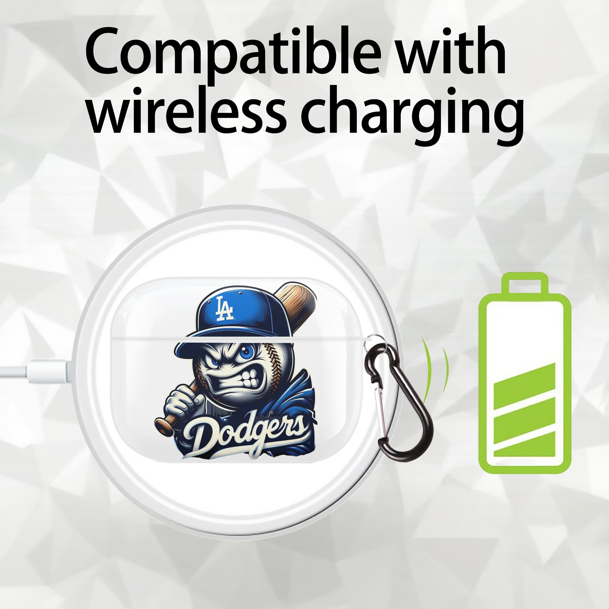  AirPods Pro Hard Case White With Keychain, Durable Flexible PC, Precise Cutouts, Anti-Fingerprint, Yellowing & Scratch Resistant, Full Protection, Washable