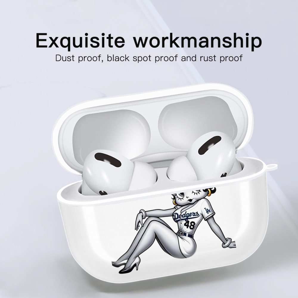  AirPods Pro Hard Case White With Keychain, Durable Flexible PC, Precise Cutouts, Anti-Fingerprint, Yellowing & Scratch Resistant, Full Protection, Washable