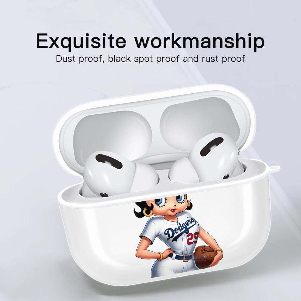  AirPods Pro Hard Case White With Keychain, Durable Flexible PC, Precise Cutouts, Anti-Fingerprint, Yellowing & Scratch Resistant, Full Protection, Washable