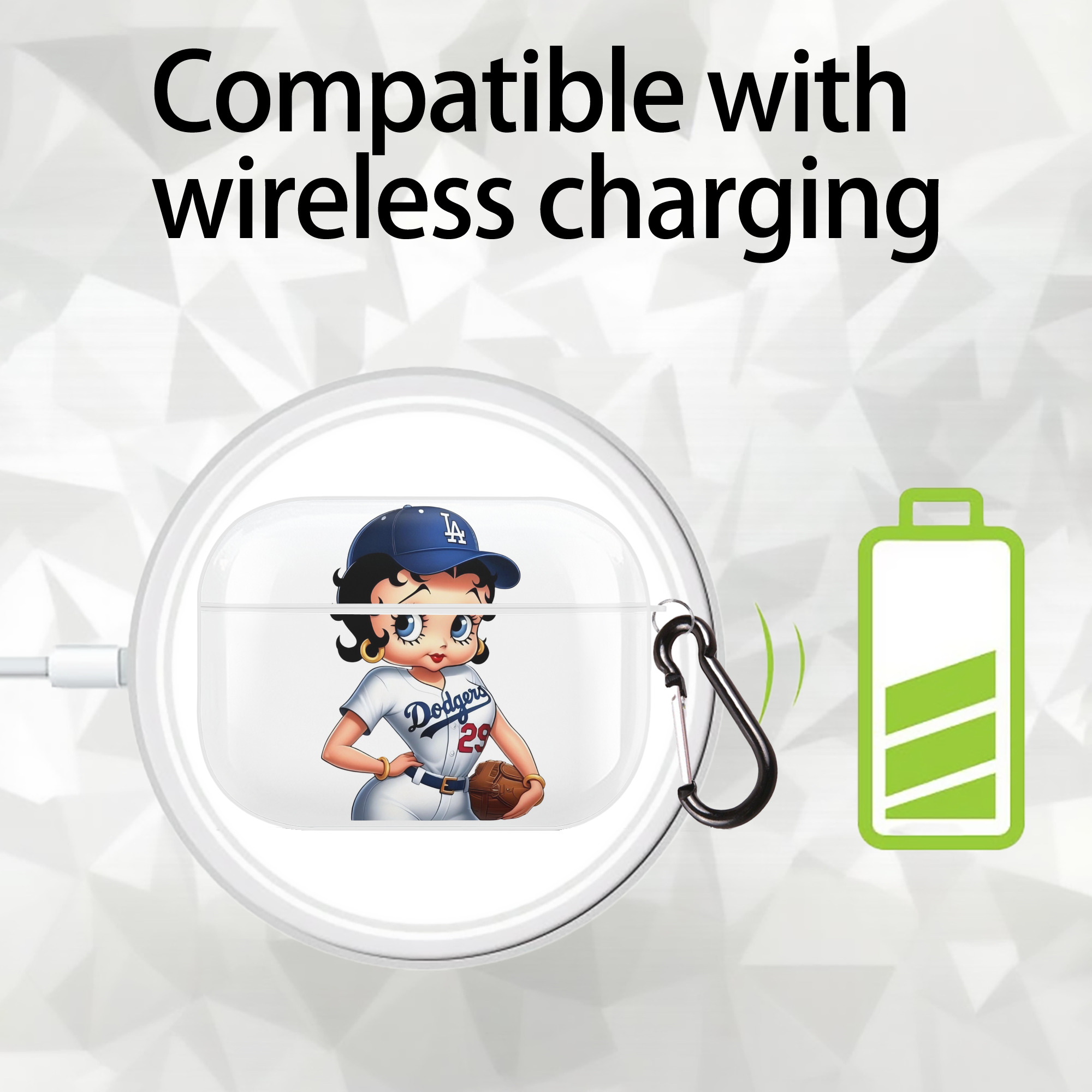  AirPods Pro Hard Case White With Keychain, Durable Flexible PC, Precise Cutouts, Anti-Fingerprint, Yellowing & Scratch Resistant, Full Protection, Washable