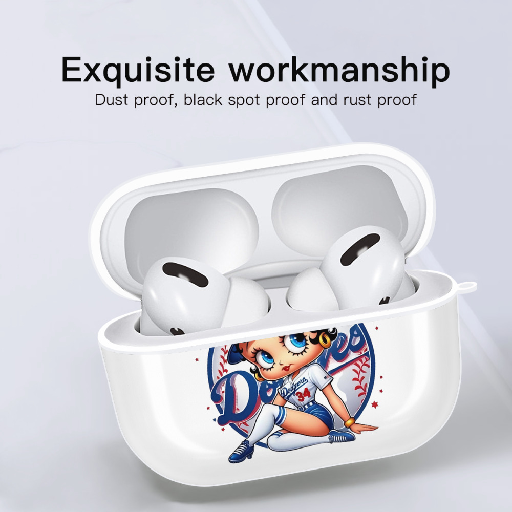  AirPods Pro Hard Case White With Keychain, Durable Flexible PC, Precise Cutouts, Anti-Fingerprint, Yellowing & Scratch Resistant, Full Protection, Washable