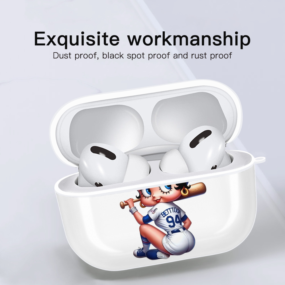  AirPods Pro Hard Case White With Keychain, Durable Flexible PC, Precise Cutouts, Anti-Fingerprint, Yellowing & Scratch Resistant, Full Protection, Washable