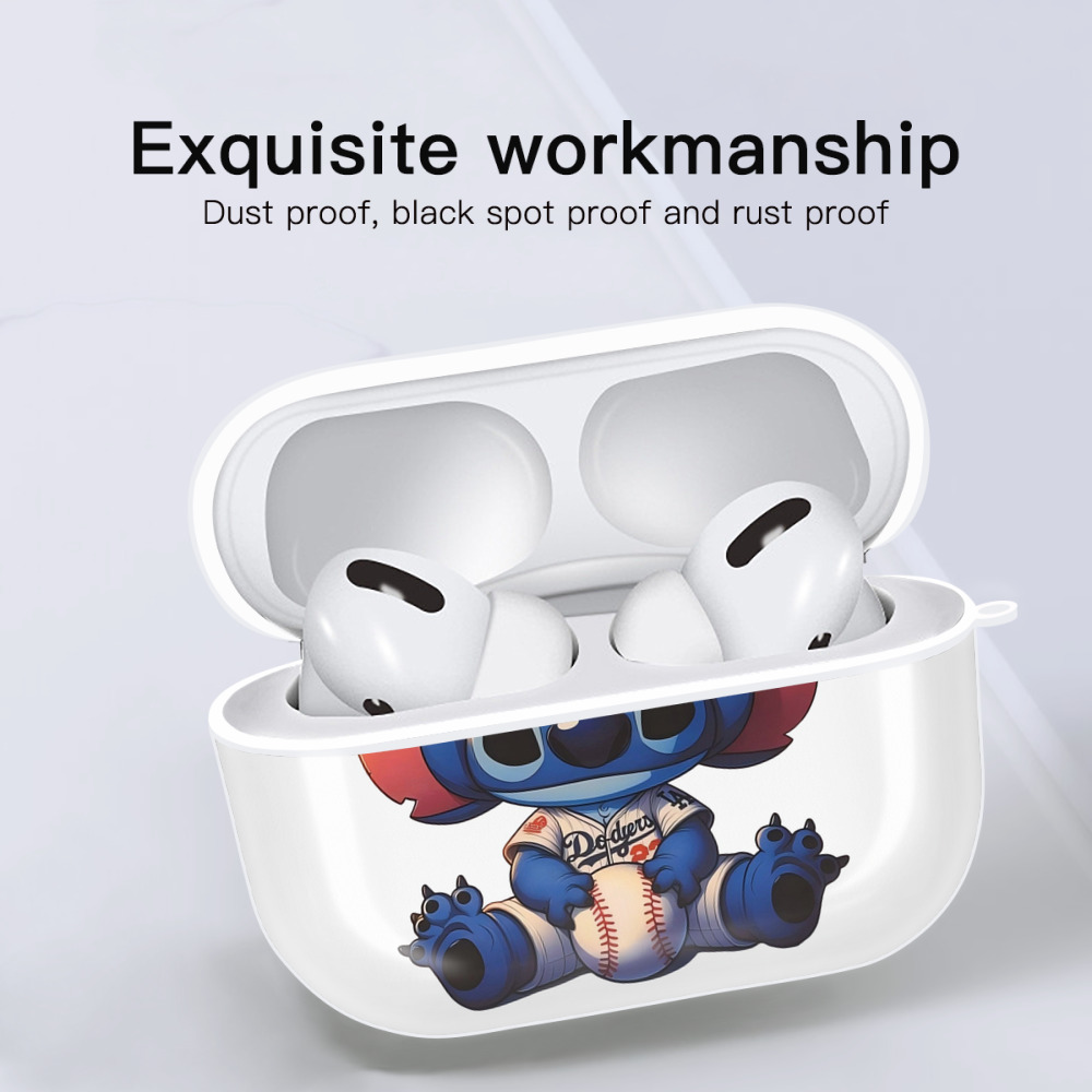  AirPods Pro Hard Case White With Keychain, Durable Flexible PC, Precise Cutouts, Anti-Fingerprint, Yellowing & Scratch Resistant, Full Protection, Washable