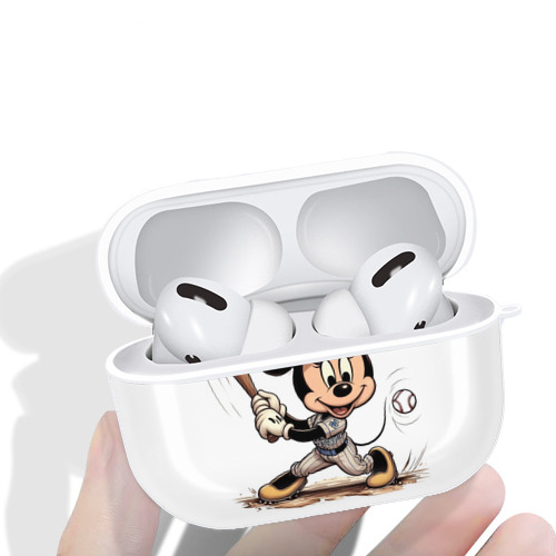  AirPods Pro Hard Case White With Keychain, Durable Flexible PC, Precise Cutouts, Anti-Fingerprint, Yellowing & Scratch Resistant, Full Protection, Washable